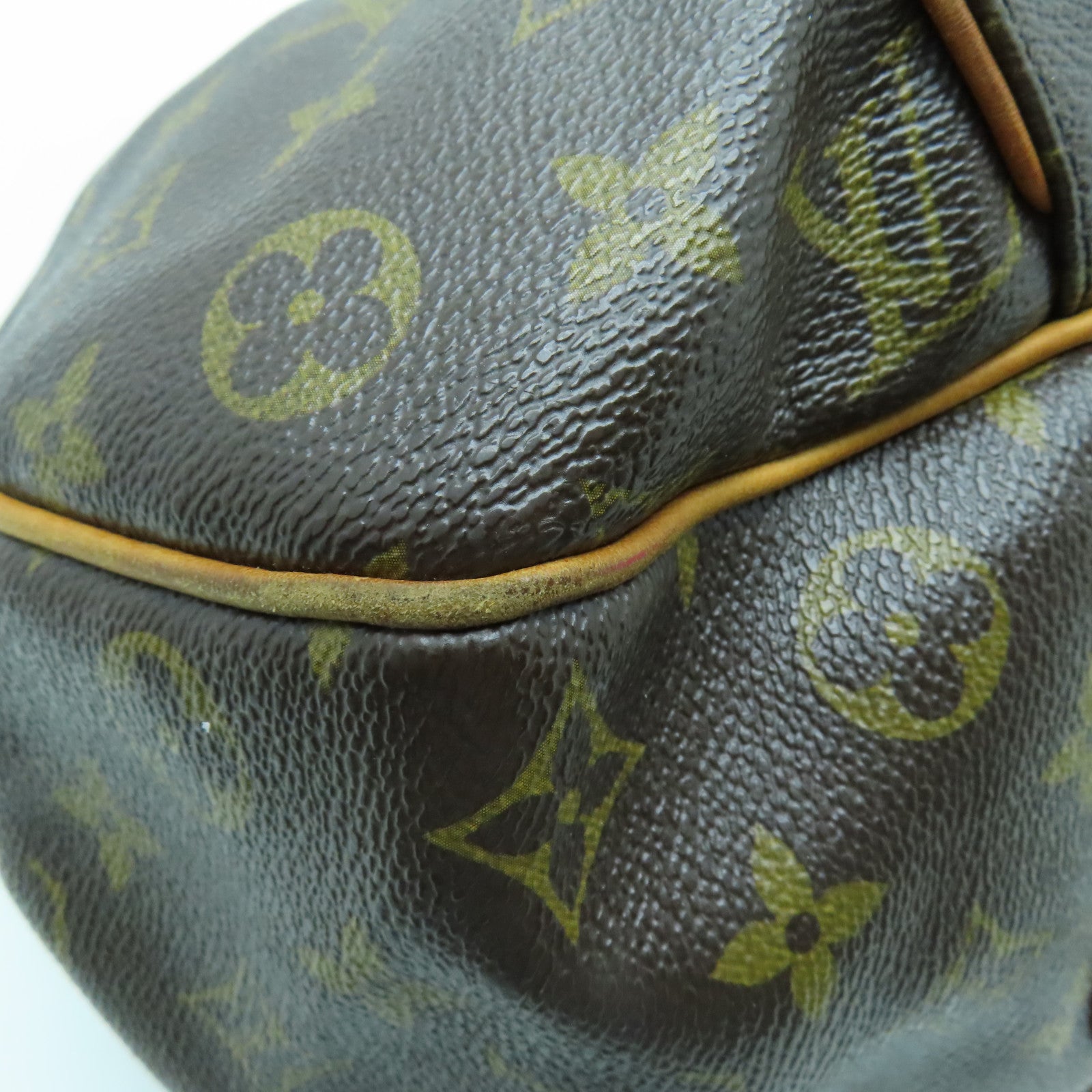 LOUIS VUITTON Monogram Galliera PM金扣肩背袋棕色