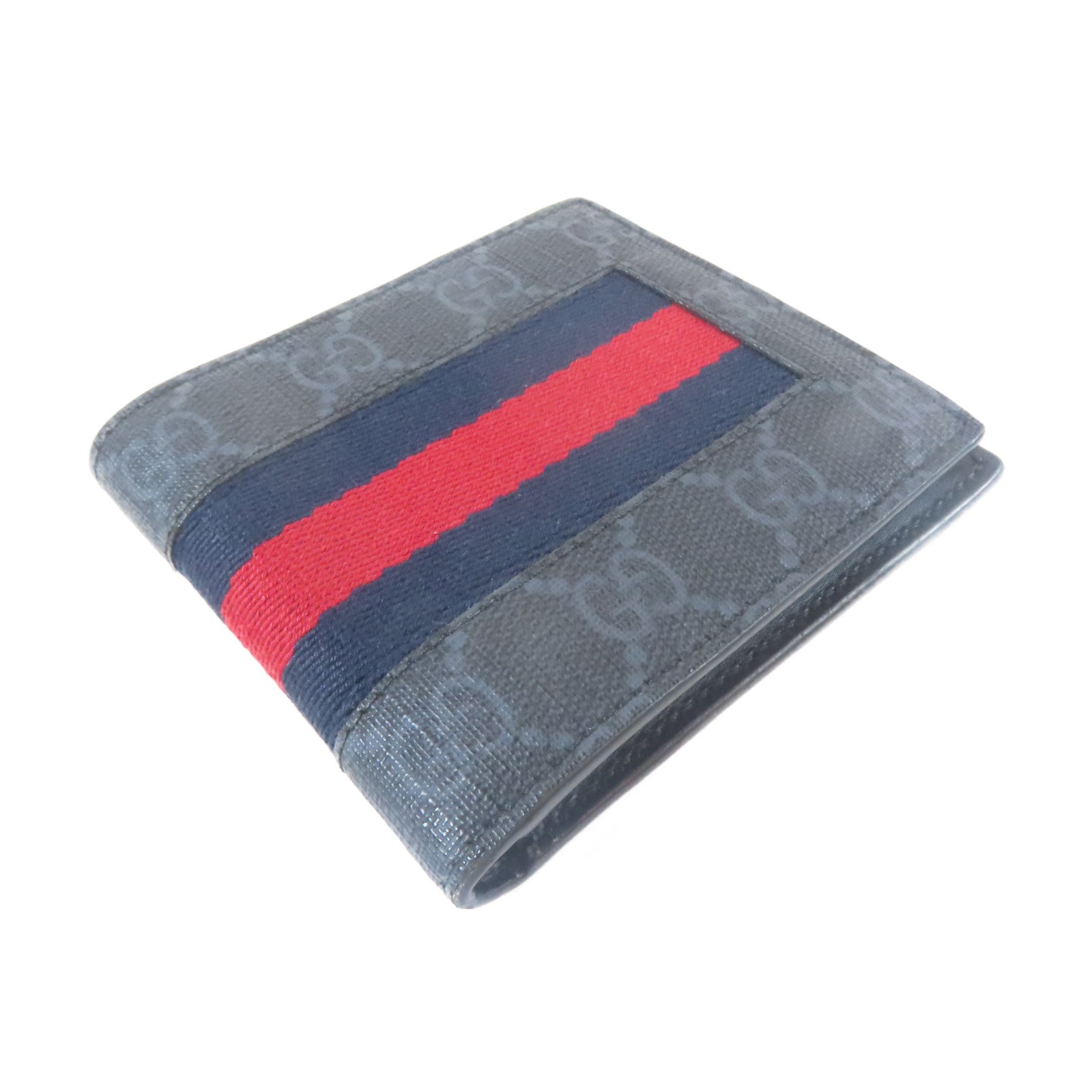 GUCCI 塗層帆布Wallet錢包灰色