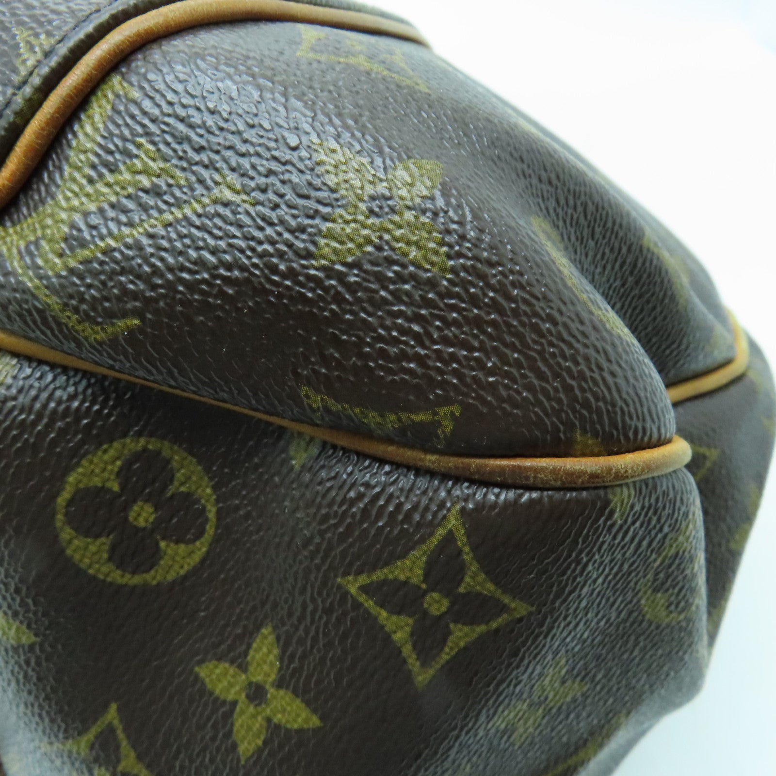LOUIS VUITTON Monogram Galliera PM金扣肩背袋棕色