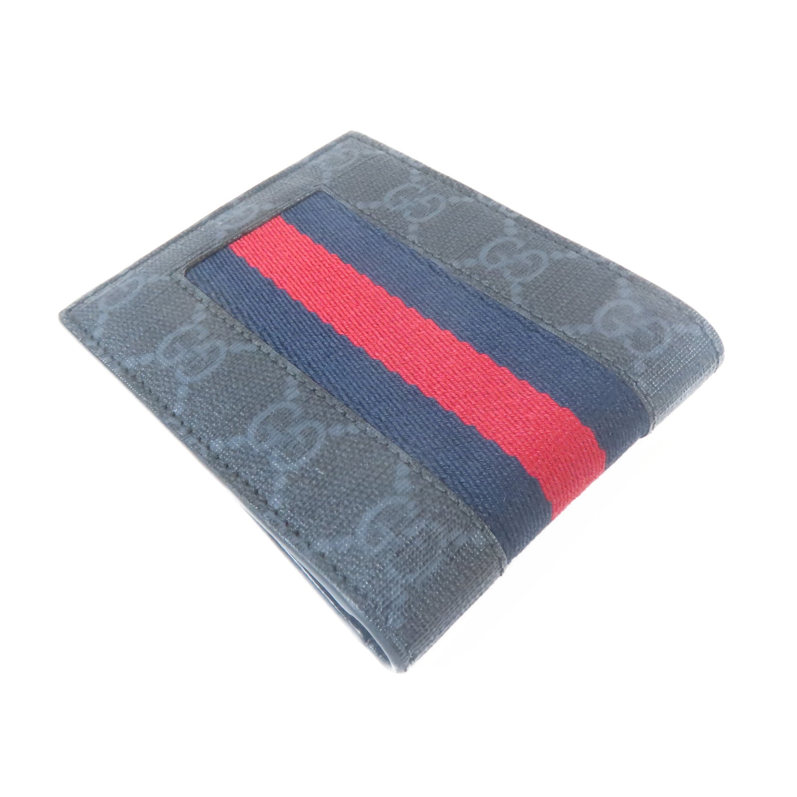 GUCCI 塗層帆布Wallet錢包灰色