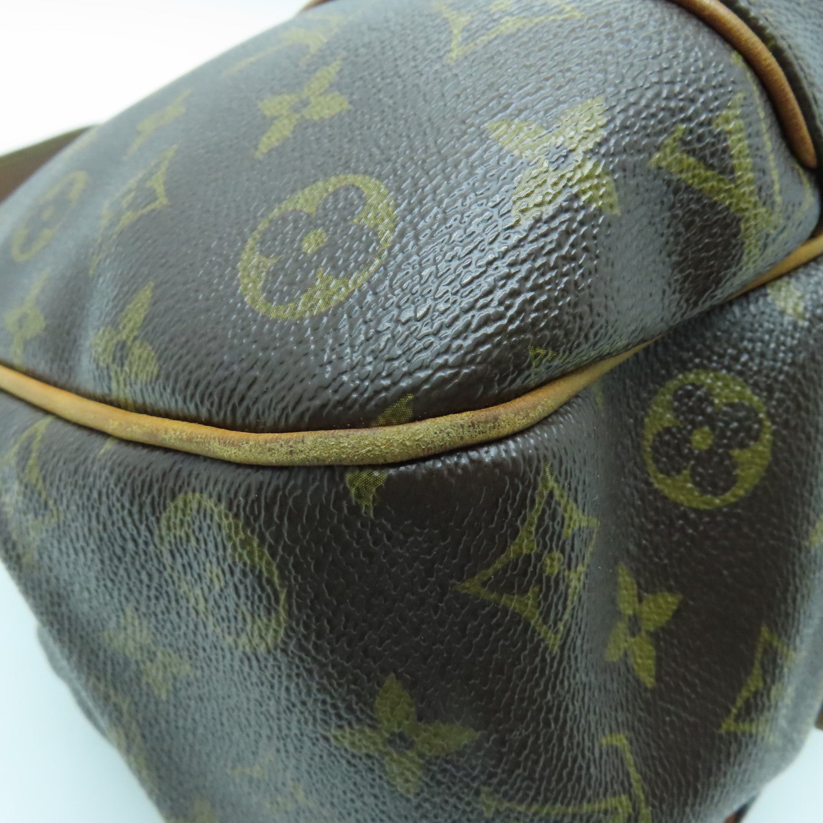 LOUIS VUITTON Monogram Galliera PM金扣肩背袋棕色