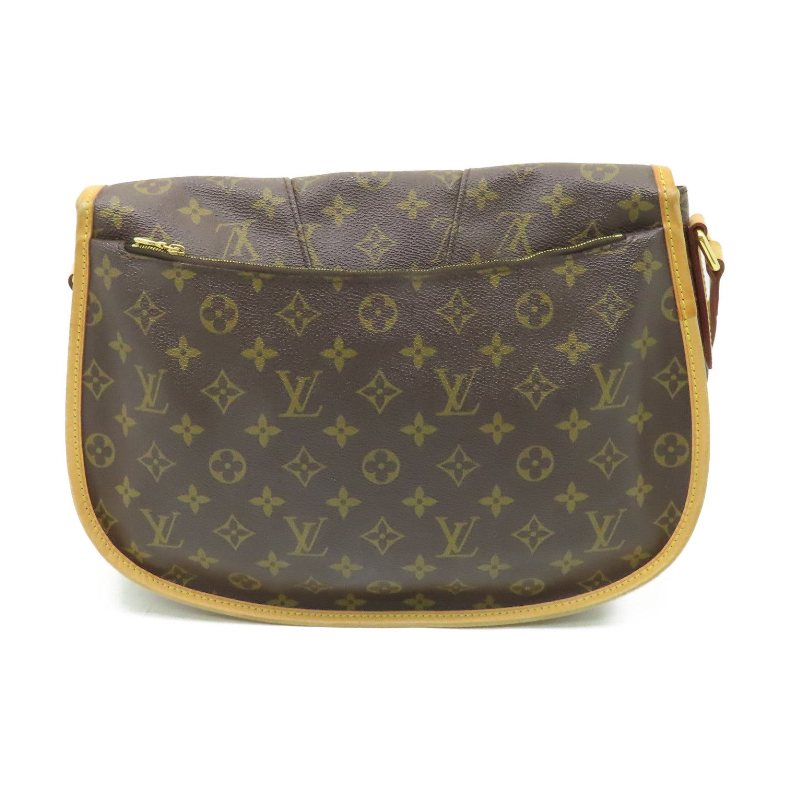 LOUIS VUITTON Monogram Menilmotant MM金扣肩背袋棕色