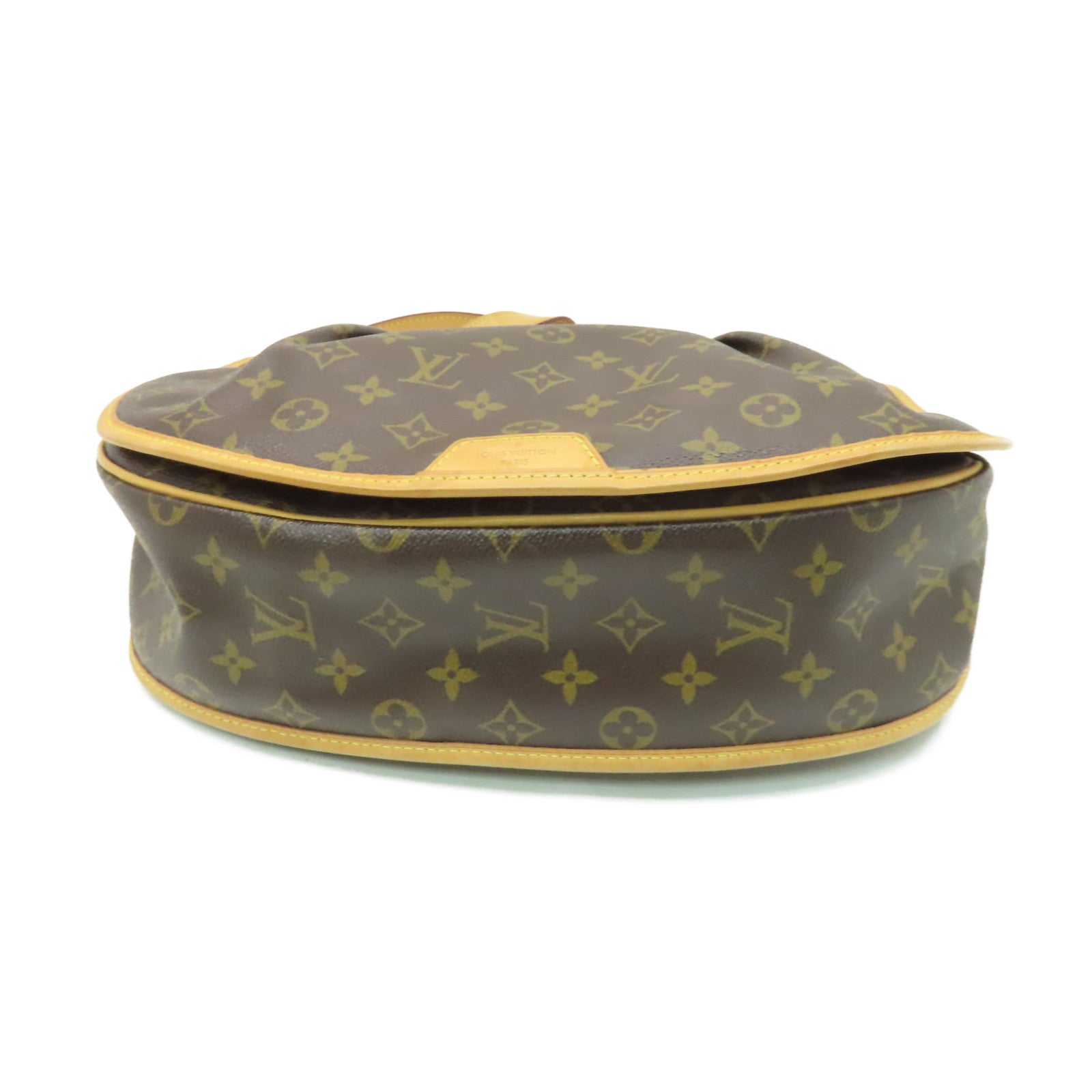 LOUIS VUITTON Monogram Menilmotant MM金扣肩背袋棕色