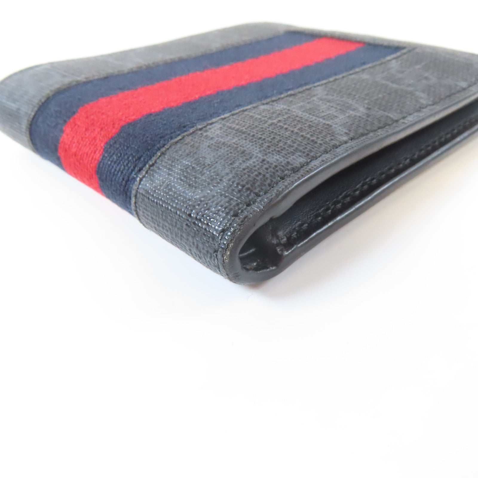 GUCCI 塗層帆布Wallet錢包灰色