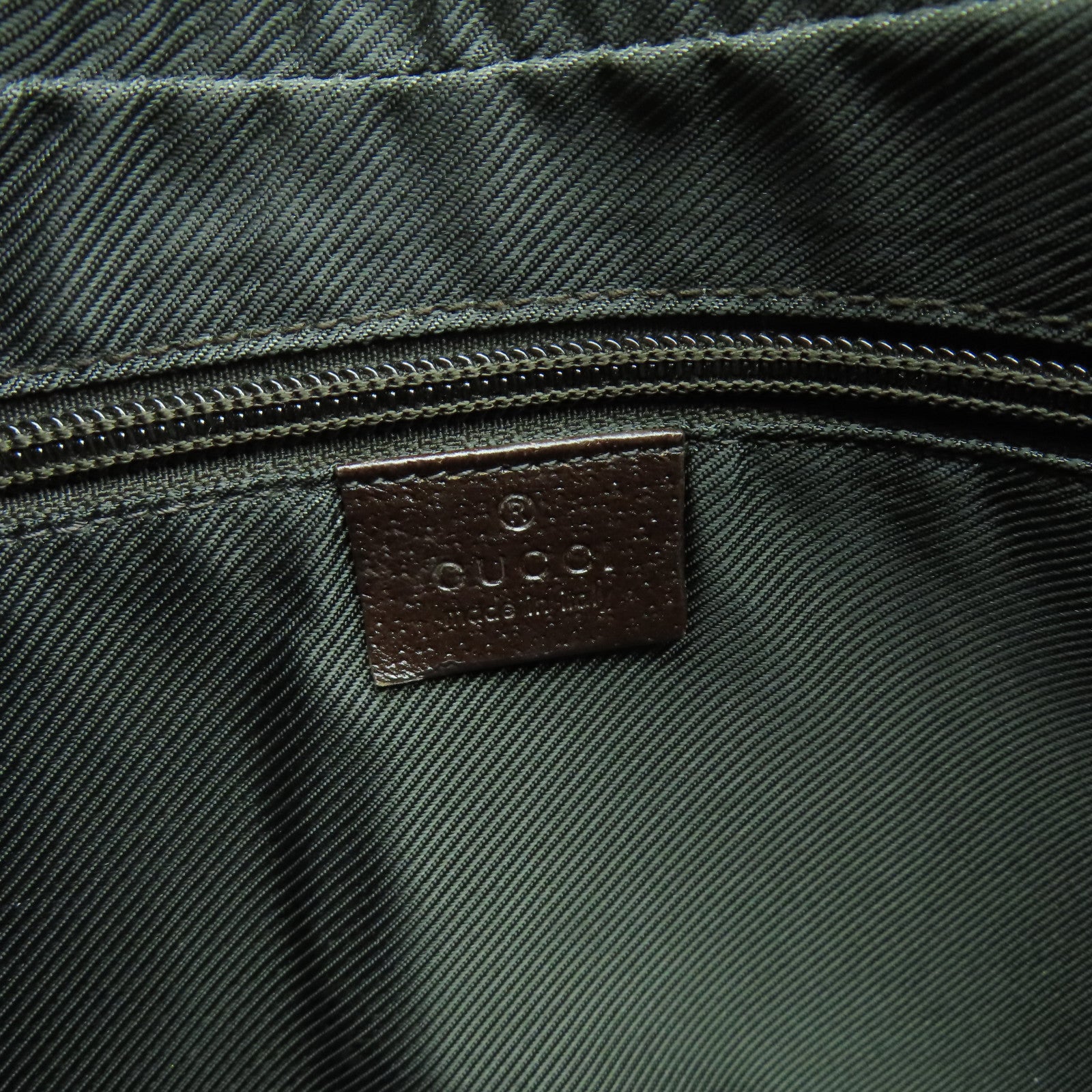 GUCCI GG帆布Shoulder Bag銀扣肩背袋啡色