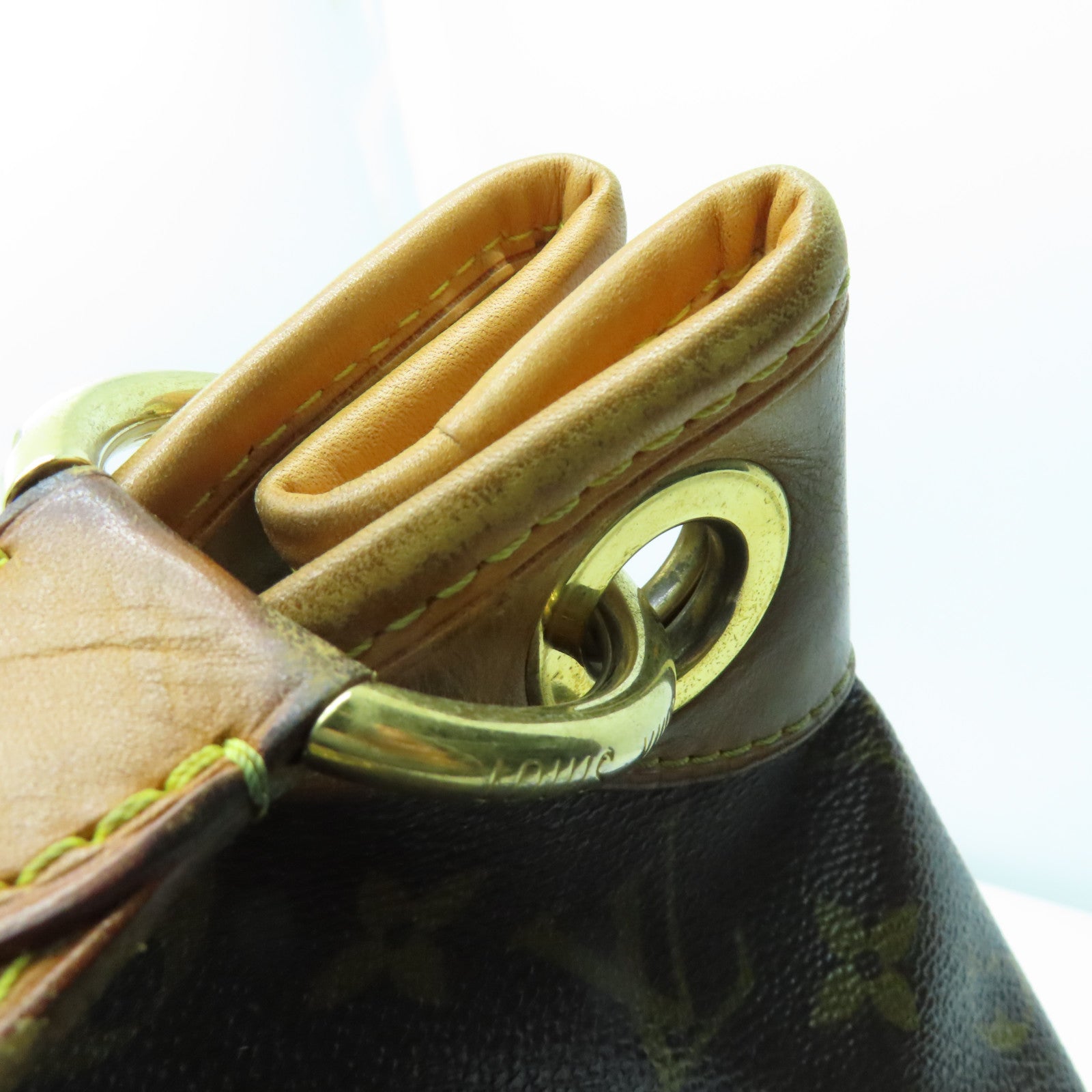 LOUIS VUITTON Monogram Galliera PM金扣肩背袋棕色