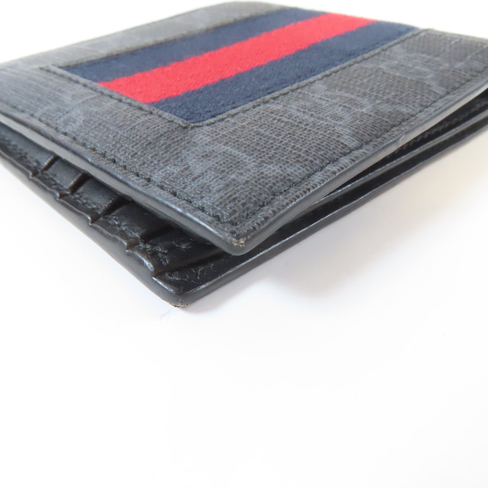 GUCCI 塗層帆布Wallet錢包灰色