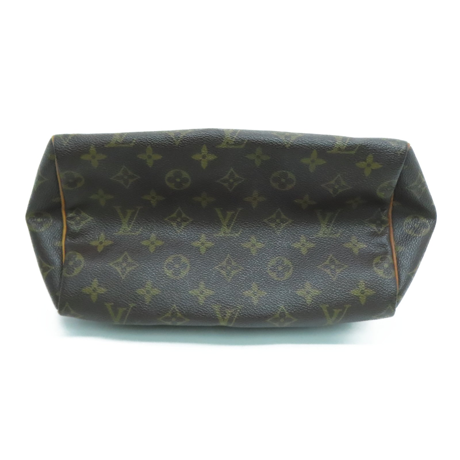 LOUIS VUITTON Monogram Speedy 25 Hand Bag金扣肩背袋啡色