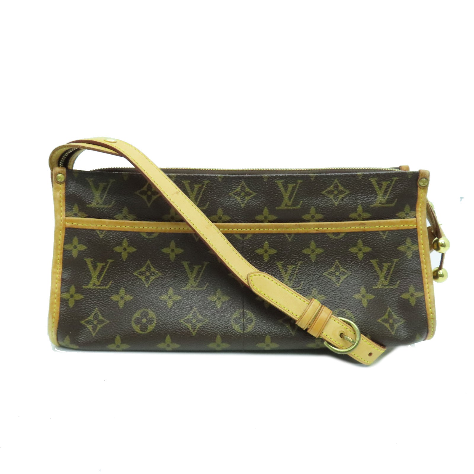 LOUIS VUITTON Monogram Popincourt Long金扣肩背袋啡色