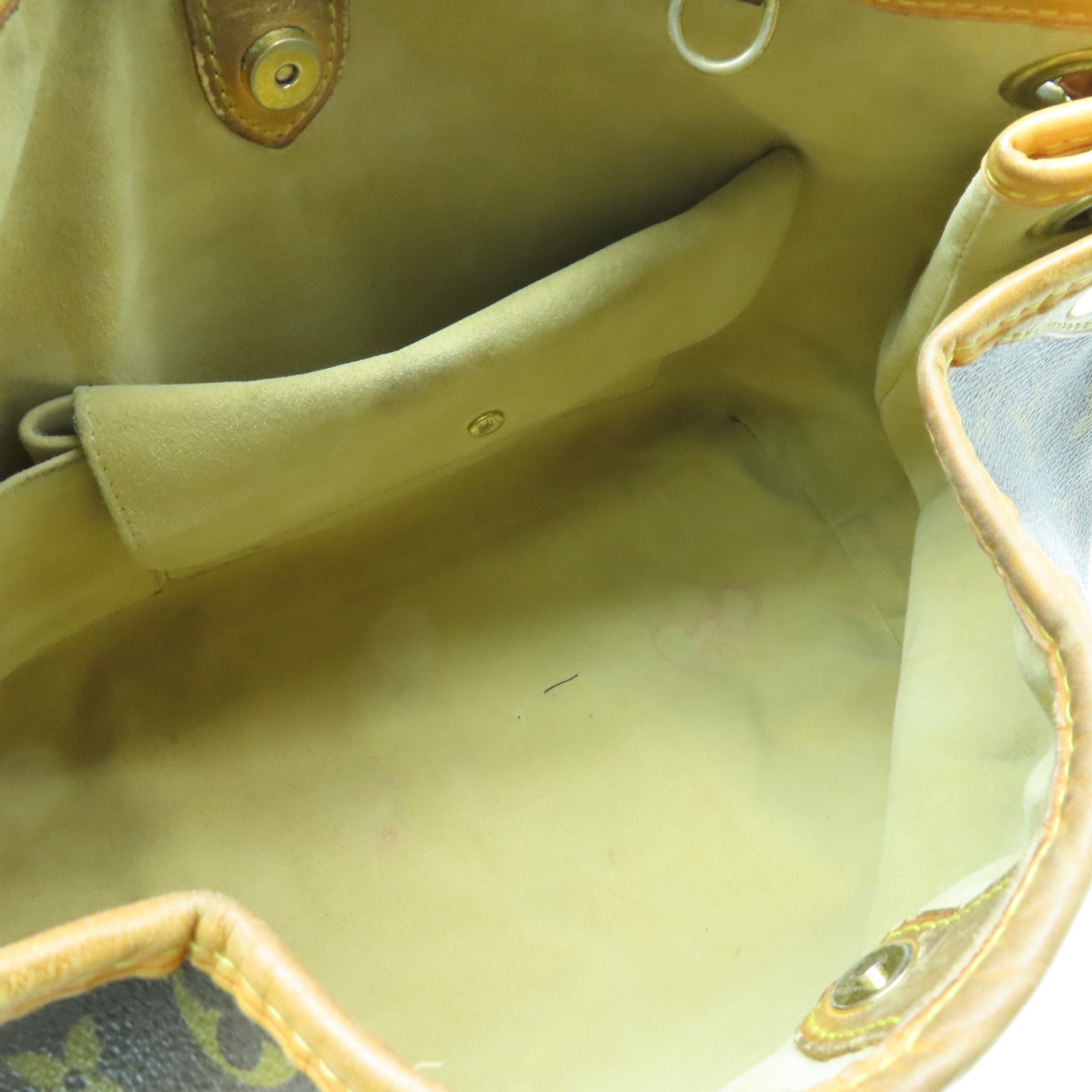 LOUIS VUITTON Monogram Galliera PM金扣肩背袋棕色