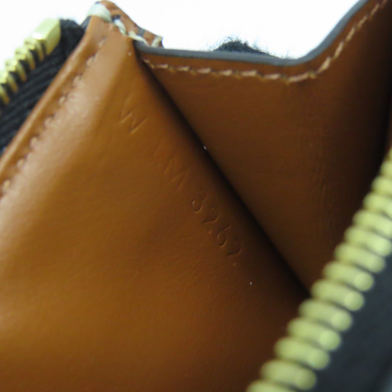 CELINE Coated Canvas Zipped Card Holder Gold Buckle Card Holder Brown