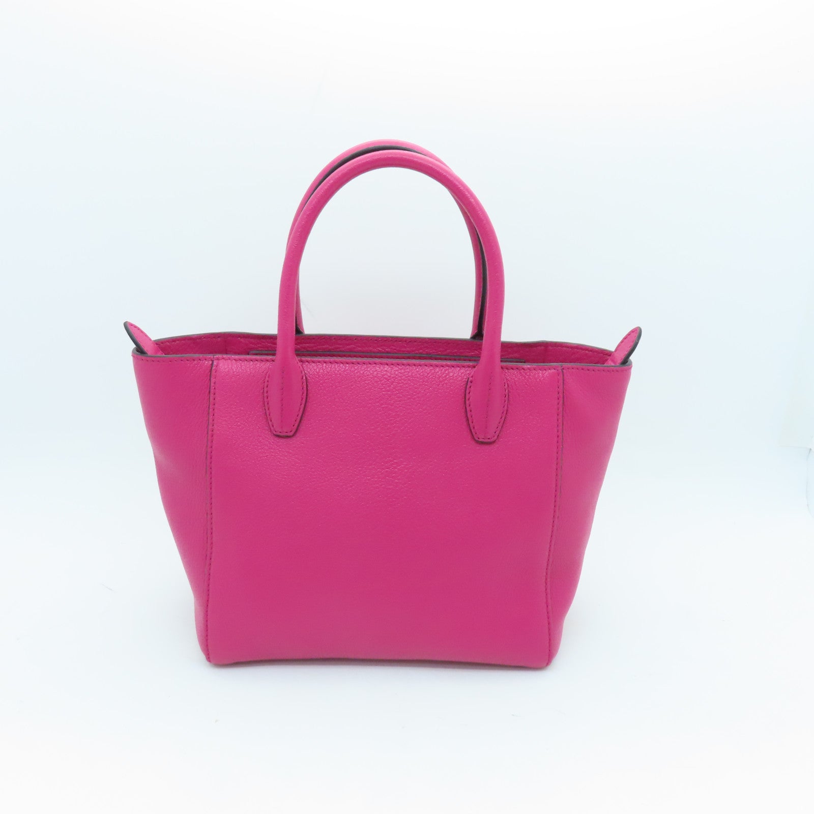 Miu Miu cowhide leather 2 Way Shoulder gold buckle handle shoulder bag pink