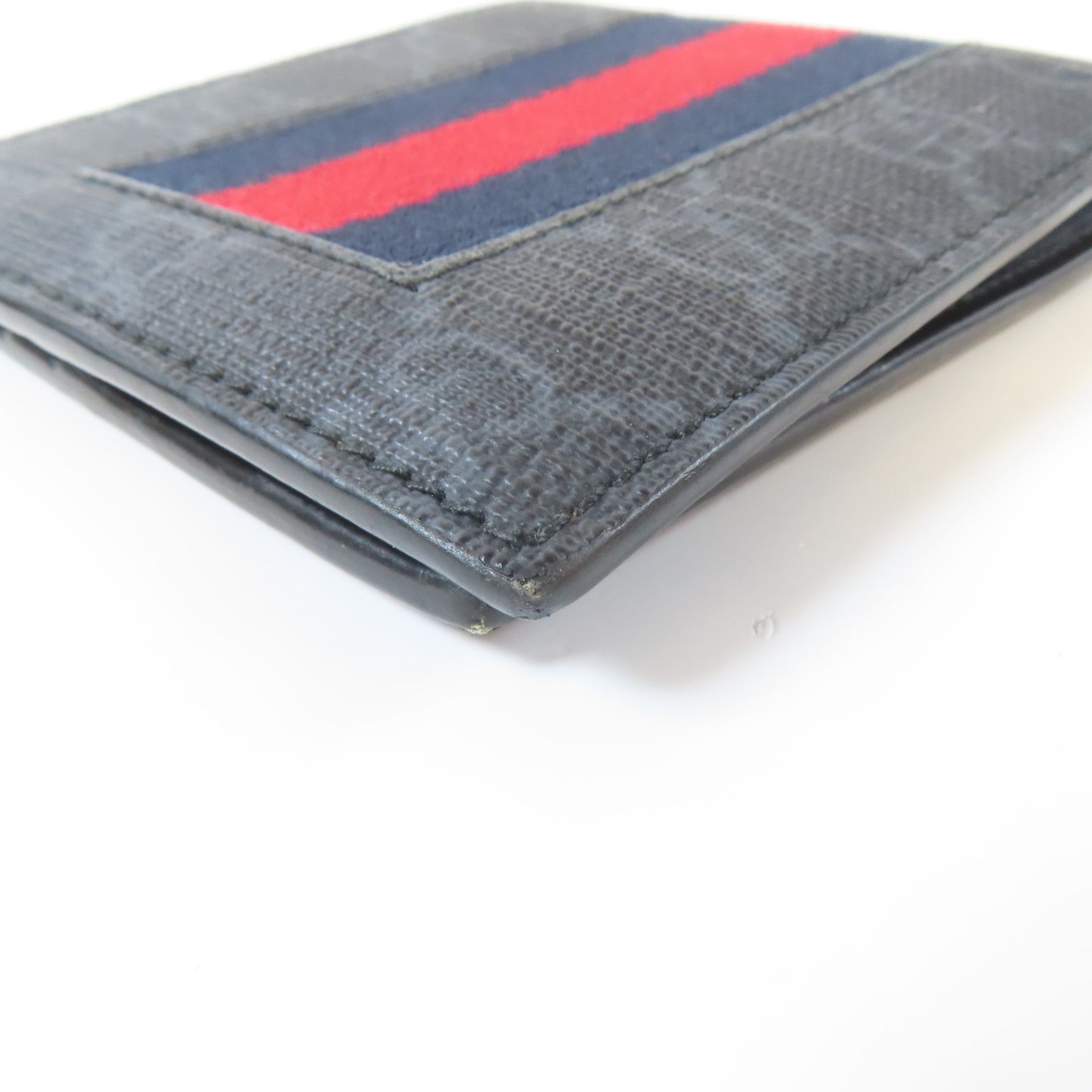 GUCCI 塗層帆布Wallet錢包灰色