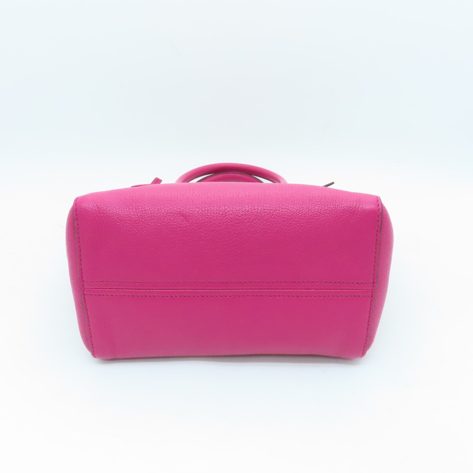 Miu Miu cowhide leather 2 Way Shoulder gold buckle handle shoulder bag pink