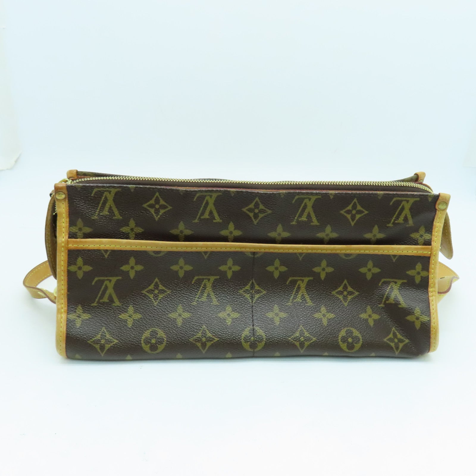 LOUIS VUITTON Monogram Popincourt Long金扣肩背袋啡色