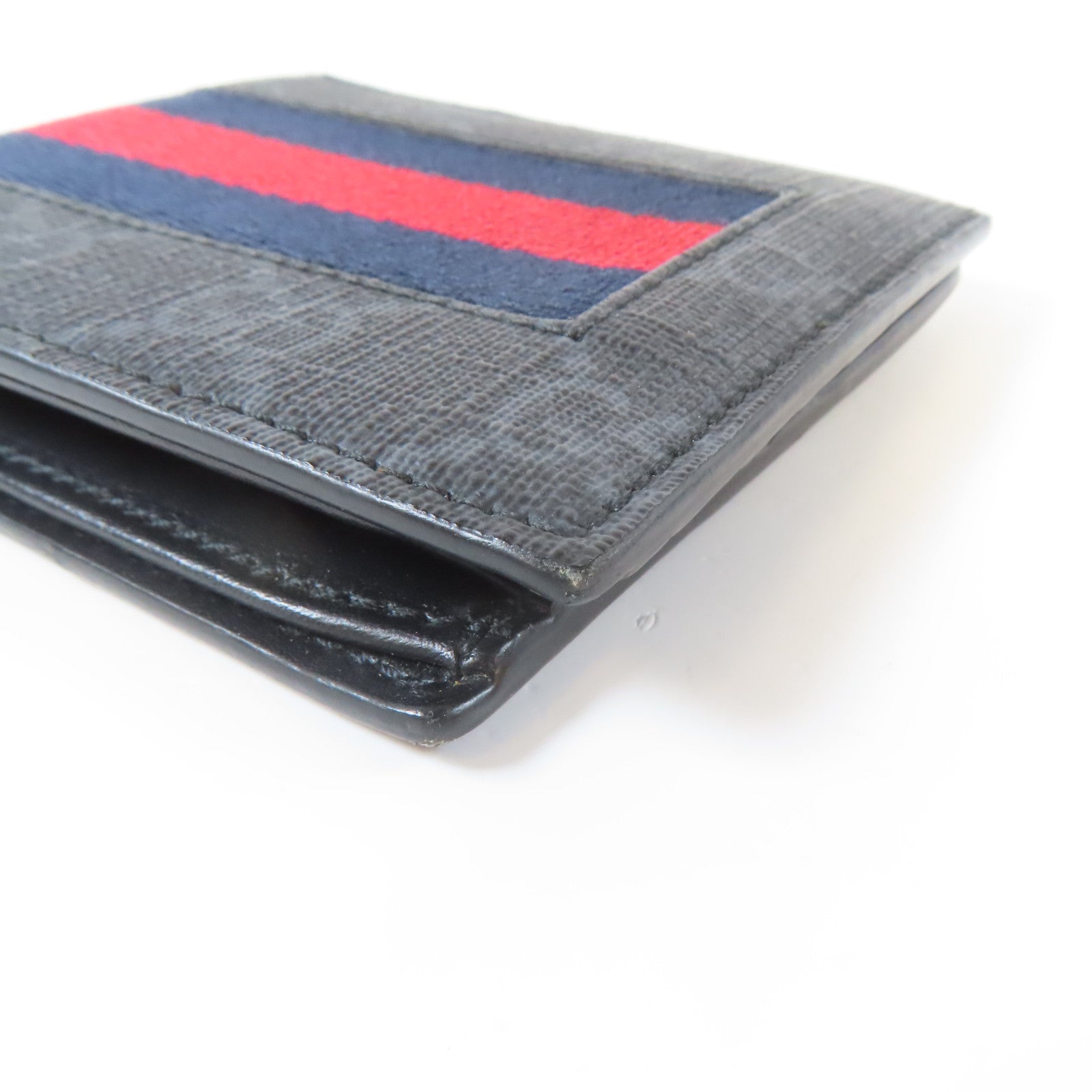 GUCCI 塗層帆布Wallet錢包灰色