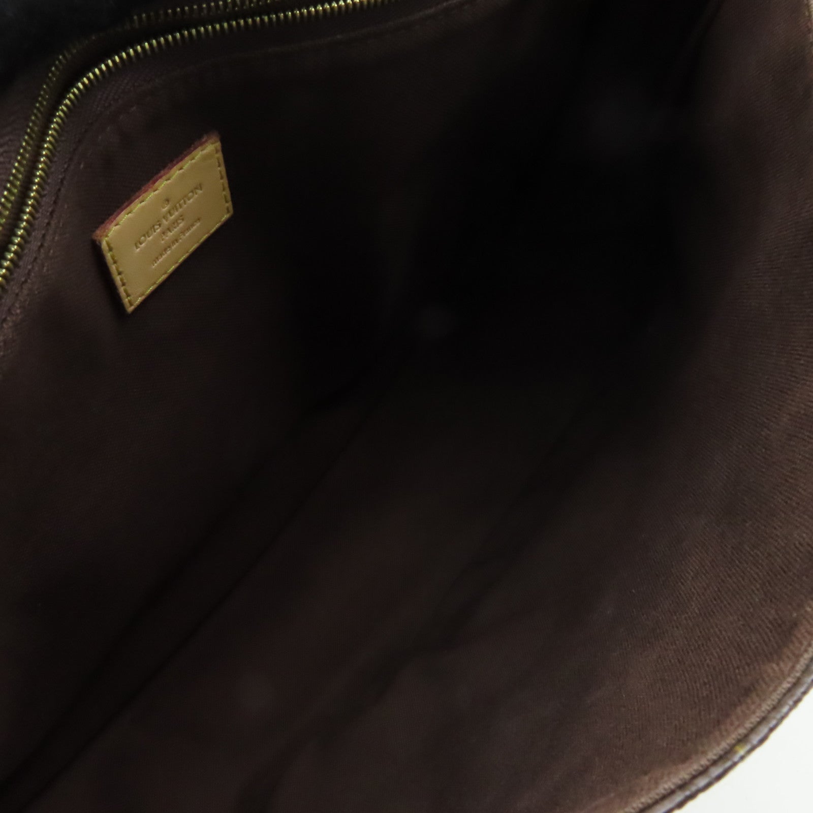 LOUIS VUITTON Monogram Menilmotant MM金扣肩背袋棕色