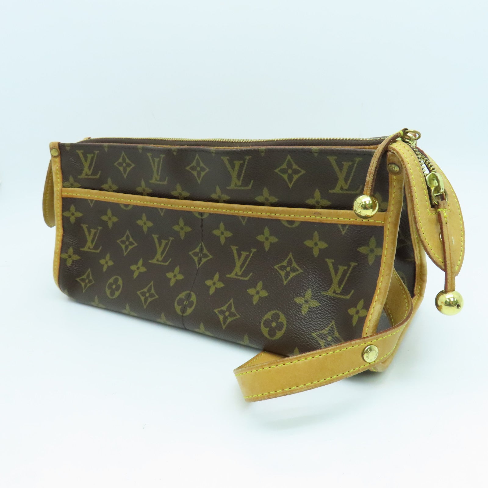 LOUIS VUITTON Monogram Popincourt Long金扣肩背袋啡色