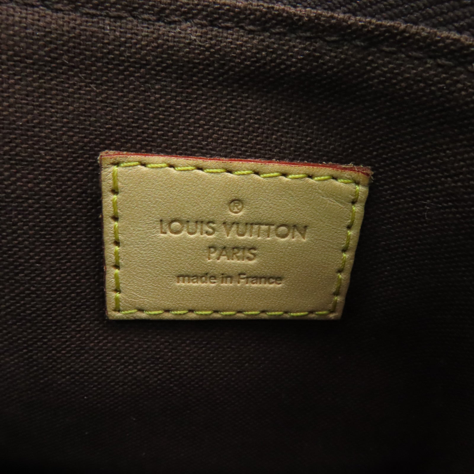 LOUIS VUITTON Monogram Menilmotant MM金扣肩背袋棕色