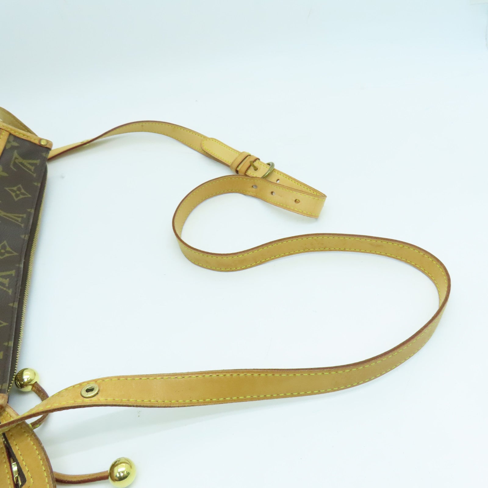 LOUIS VUITTON Monogram Popincourt Long金扣肩背袋啡色