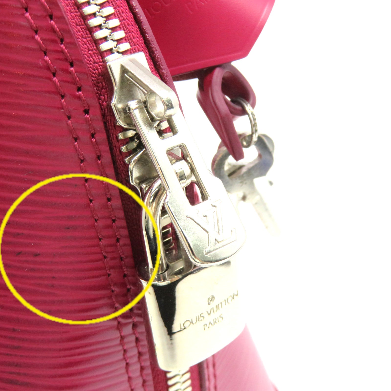LOUIS VUITTON [Sharp Discount] Epi Alma Hand Bag Fuchsia