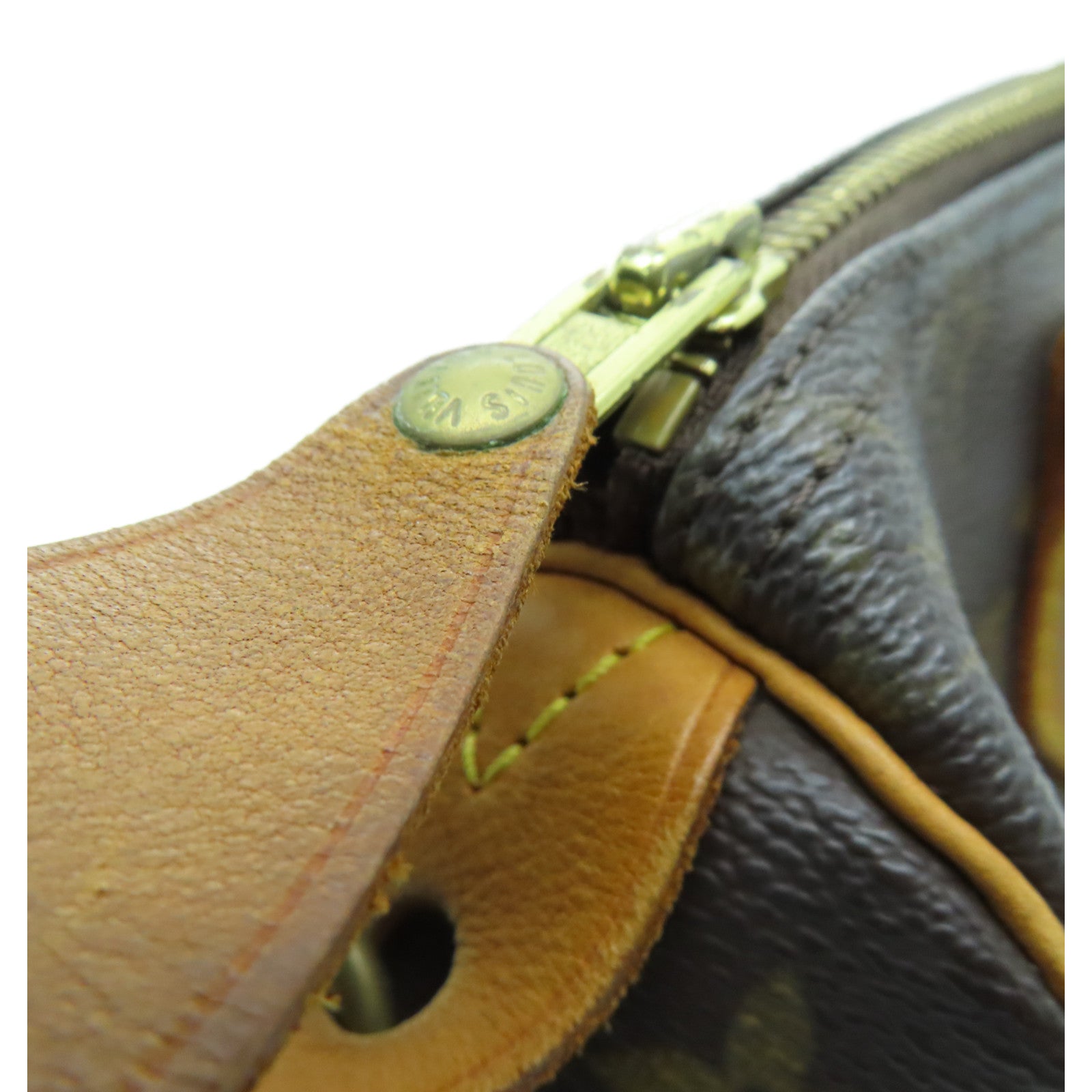 LOUIS VUITTON Monogram Speedy 25 Hand Bag金扣肩背袋啡色