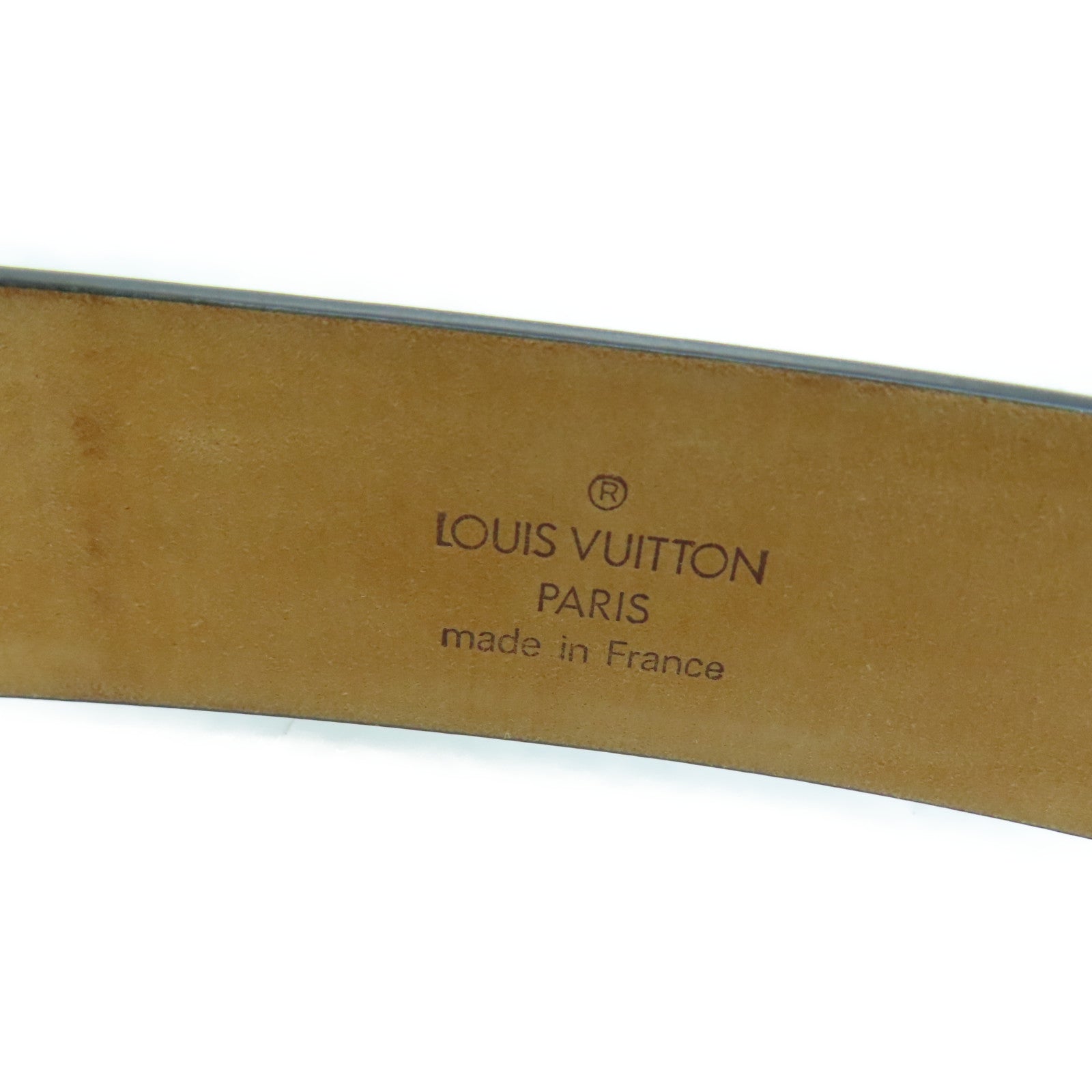 LOUIS VUITTON 【激减优惠】金属/牛皮皮革Belt 85银扣皮带黑色