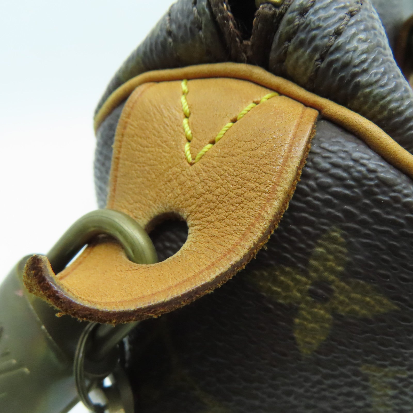LOUIS VUITTON Monogram Speedy 25 Hand Bag金扣肩背袋啡色