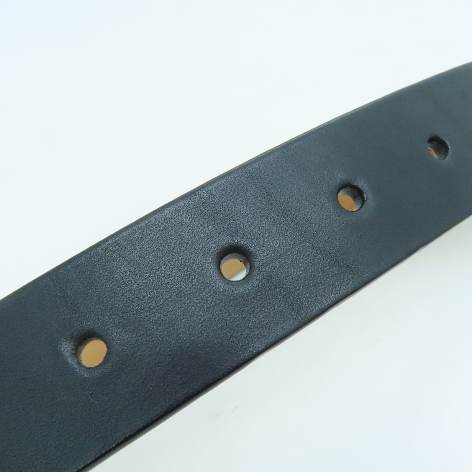 LOUIS VUITTON 【激减优惠】金属/牛皮皮革Belt 85银扣皮带黑色