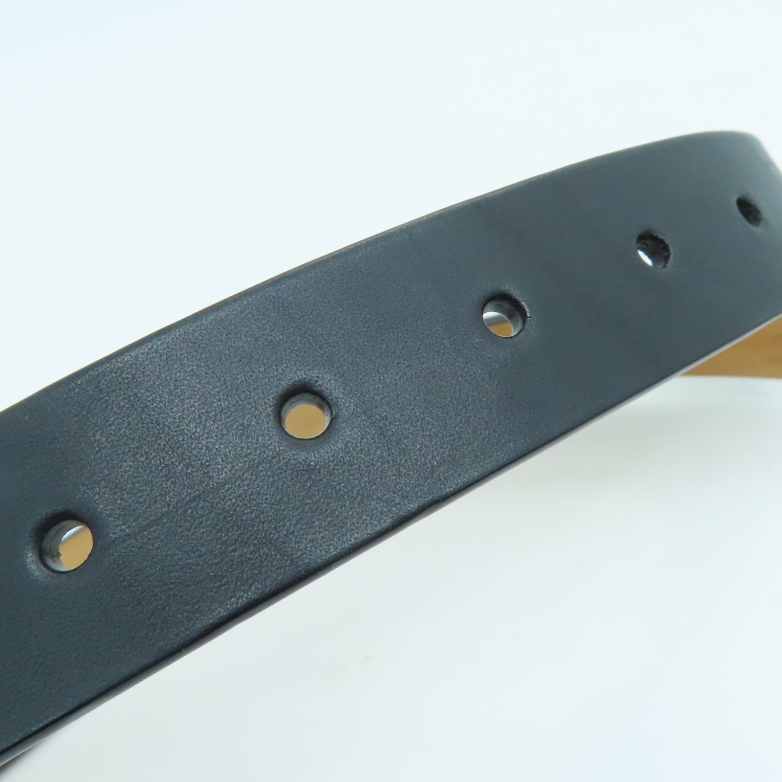 LOUIS VUITTON 【激减优惠】金属/牛皮皮革Belt 85银扣皮带黑色
