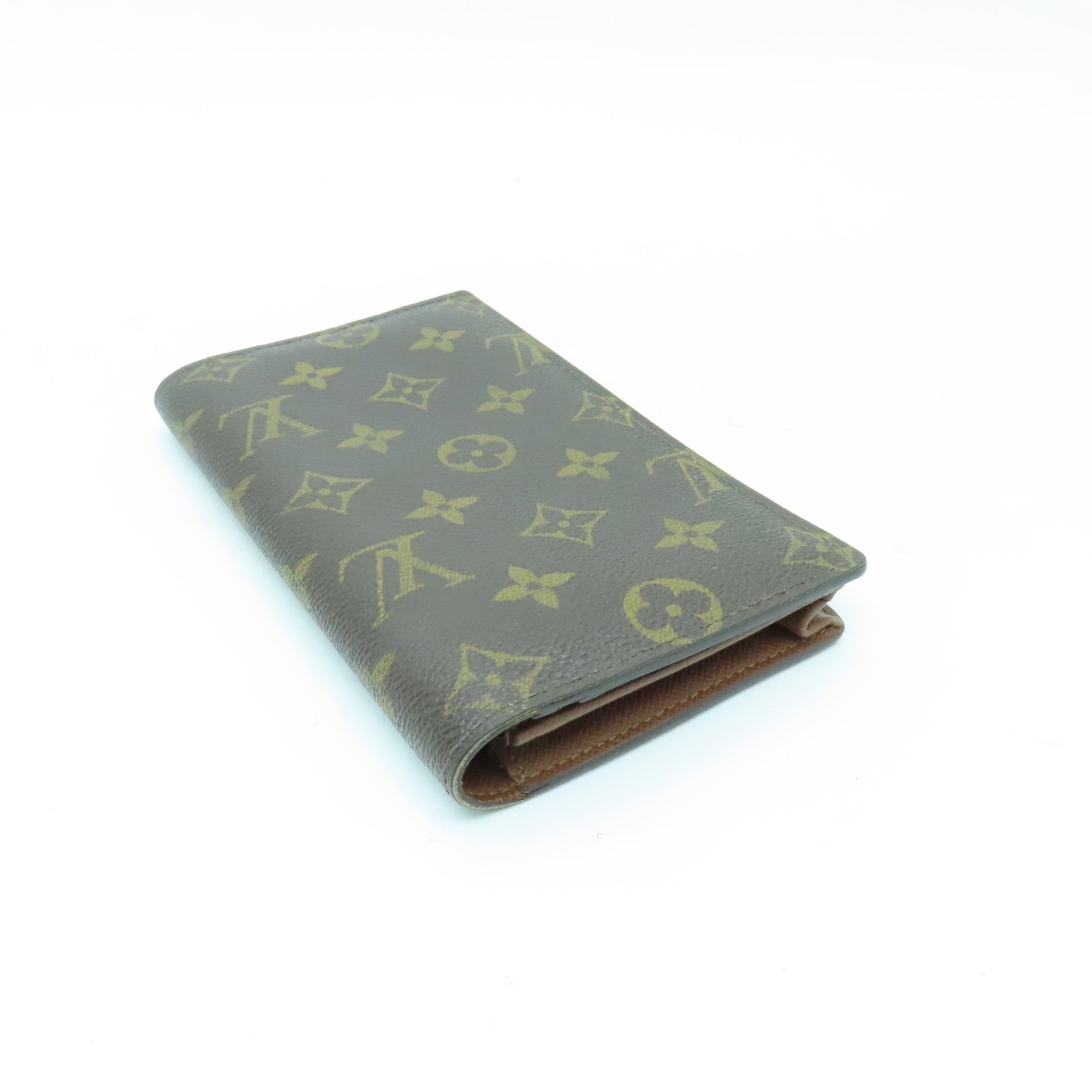 LOUIS VUITTON Monogram Long Wallet金扣長錢包棕色