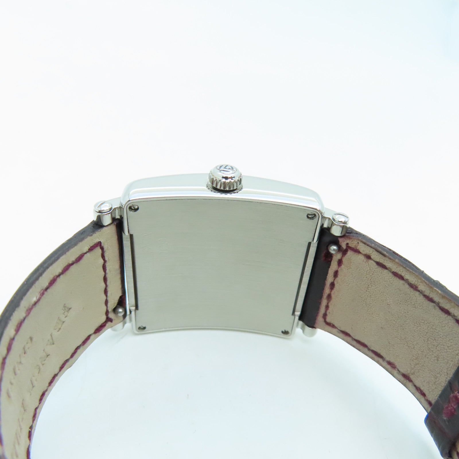 FRANCK MULLER Master Square不锈钢/鳄鱼皮革石英手表银色