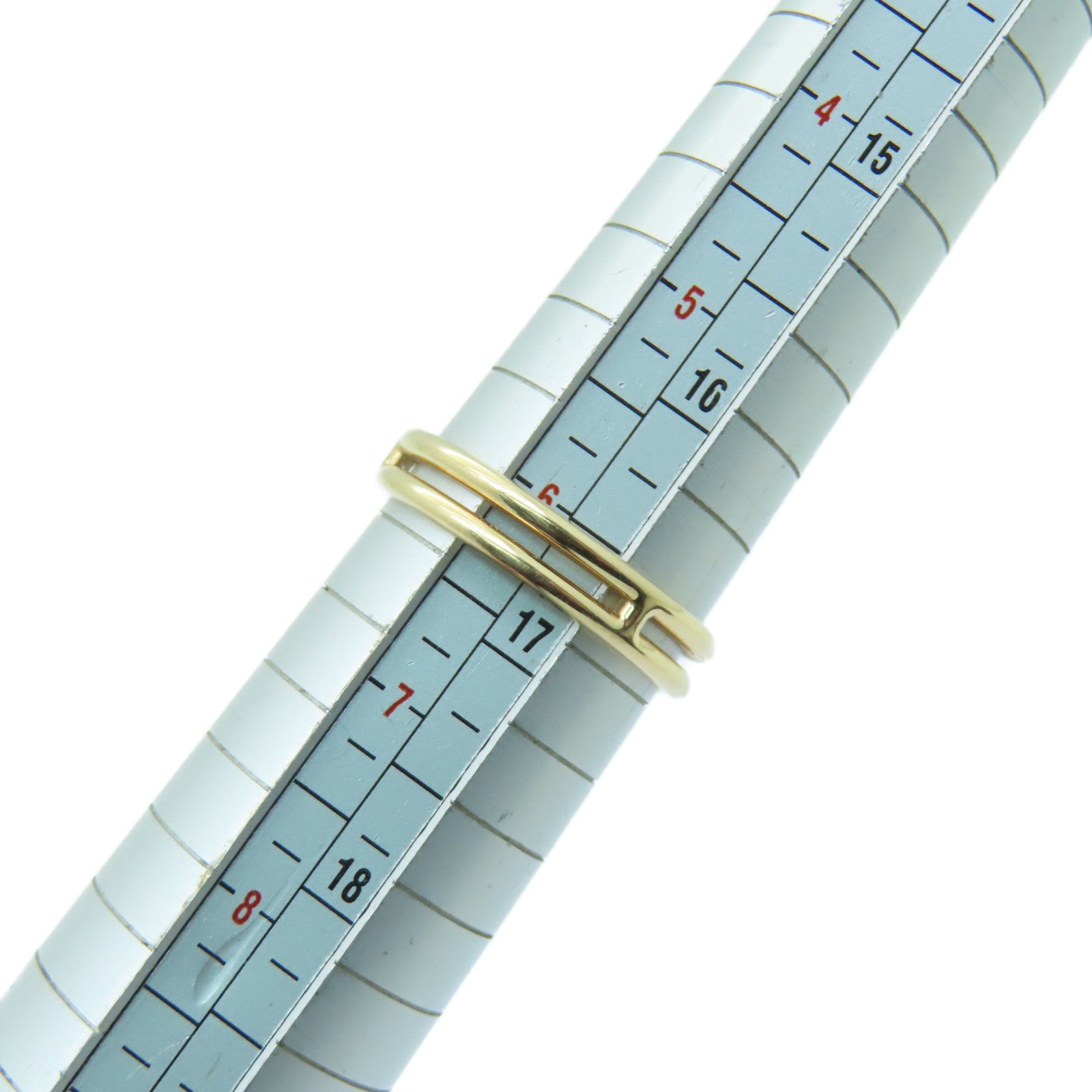 HERMES 18K黃金Ariane Wedding Band Ring戒指#52/US#6.25