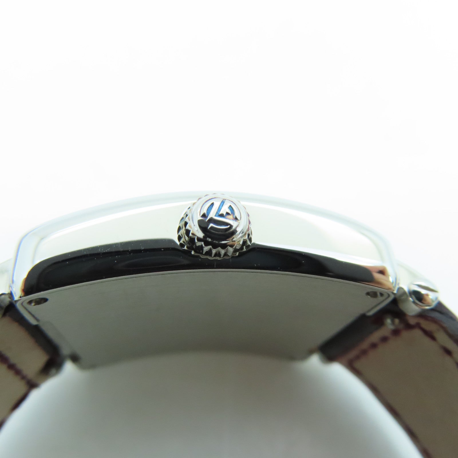 FRANCK MULLER Master Square不锈钢/鳄鱼皮革石英手表银色