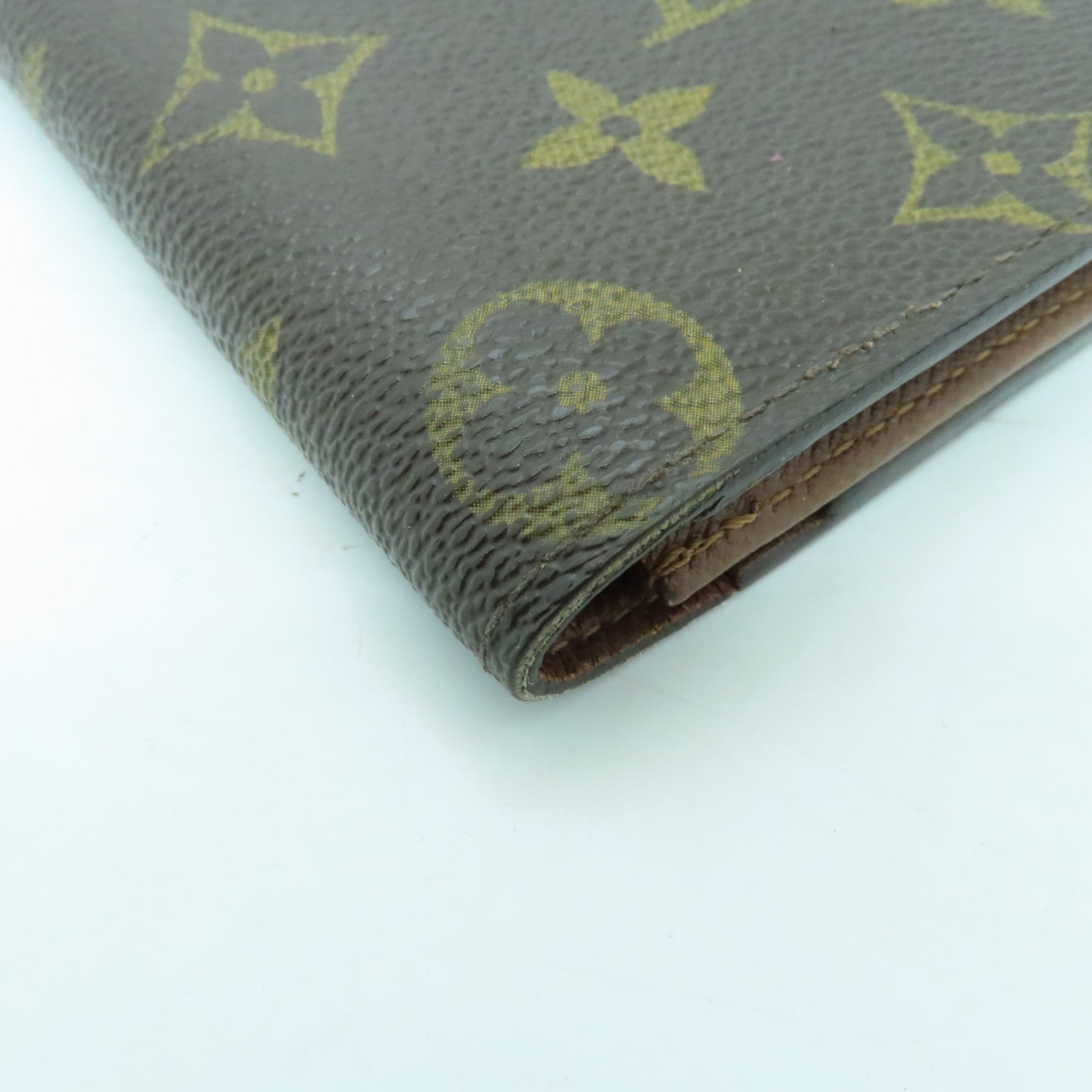 LOUIS VUITTON Monogram Long Wallet金扣長錢包棕色