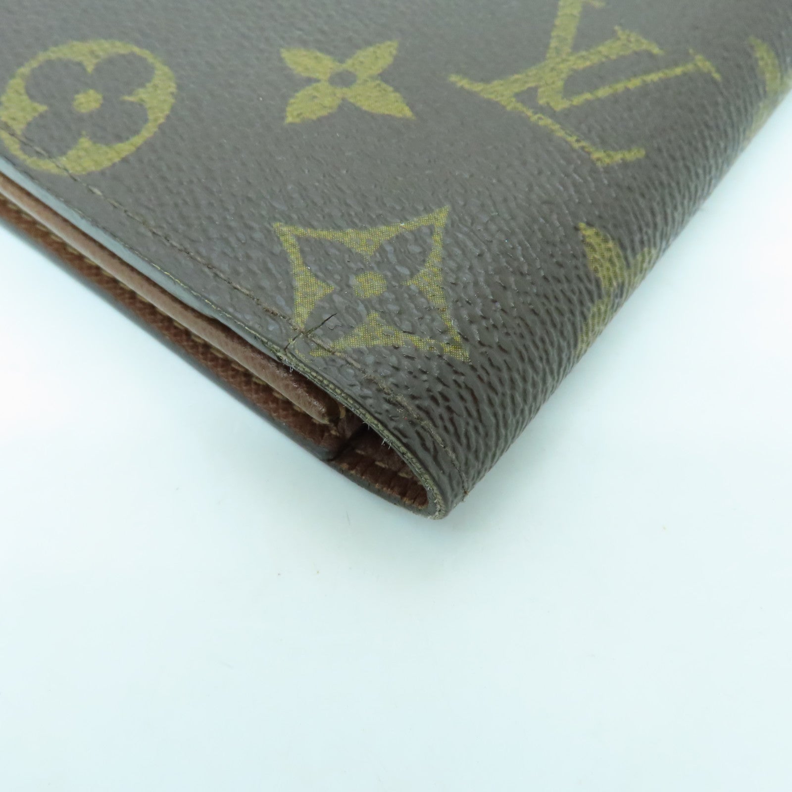 LOUIS VUITTON Monogram Long Wallet金扣長錢包棕色