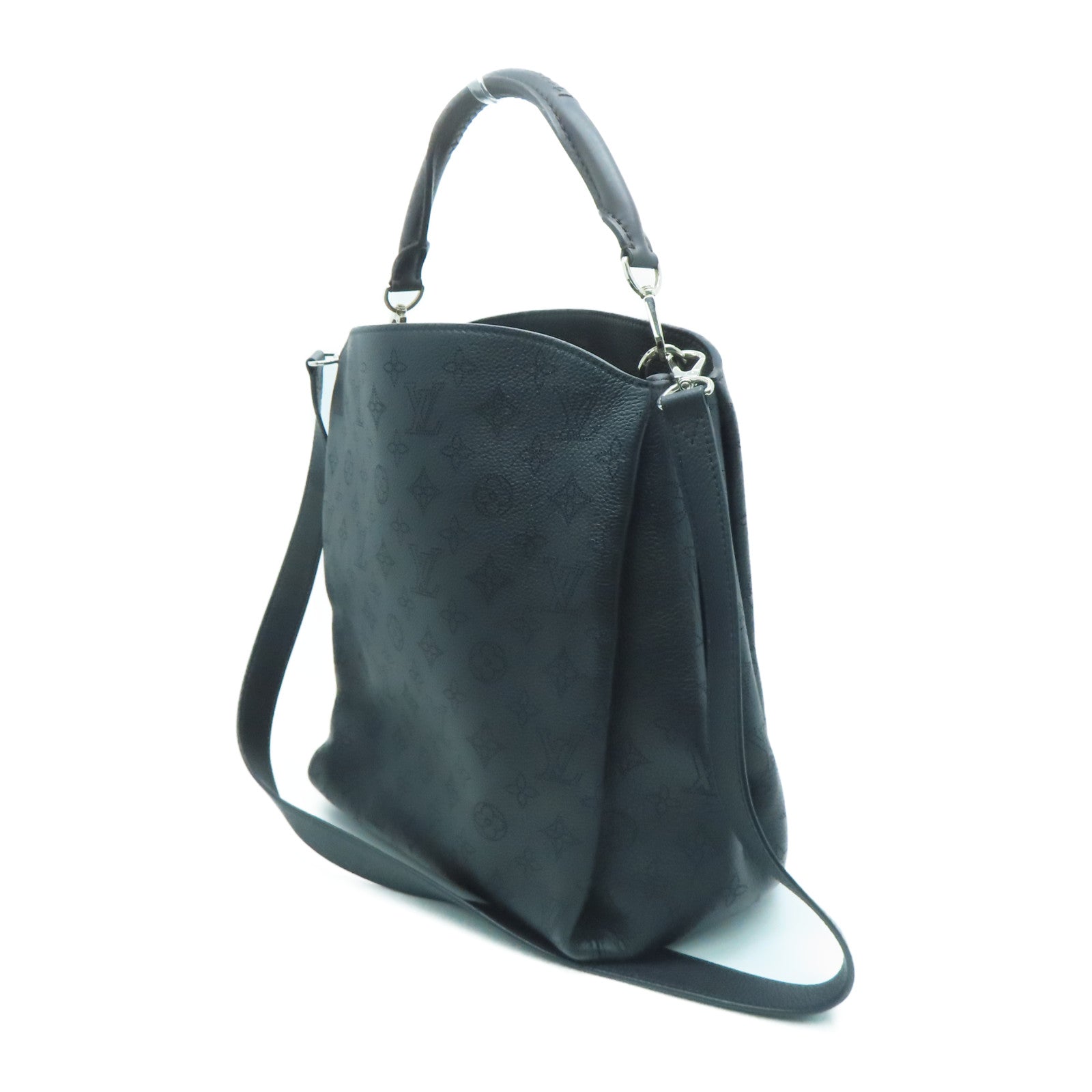 LOUIS VUITTON Mahina Babylone PM 2 Way Shoulder Bag金扣手挽肩背袋黑色