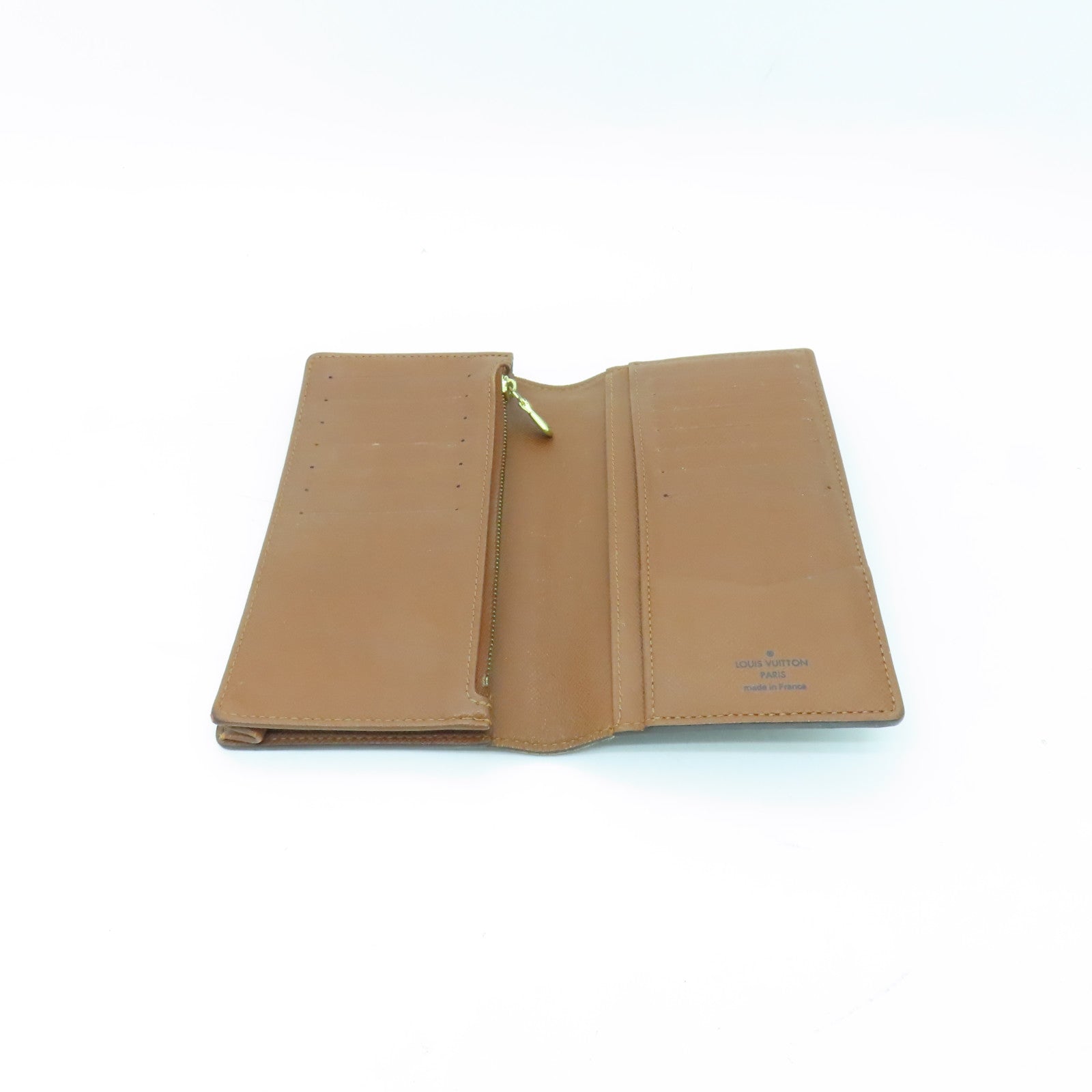 LOUIS VUITTON Monogram Long Wallet金扣長錢包棕色
