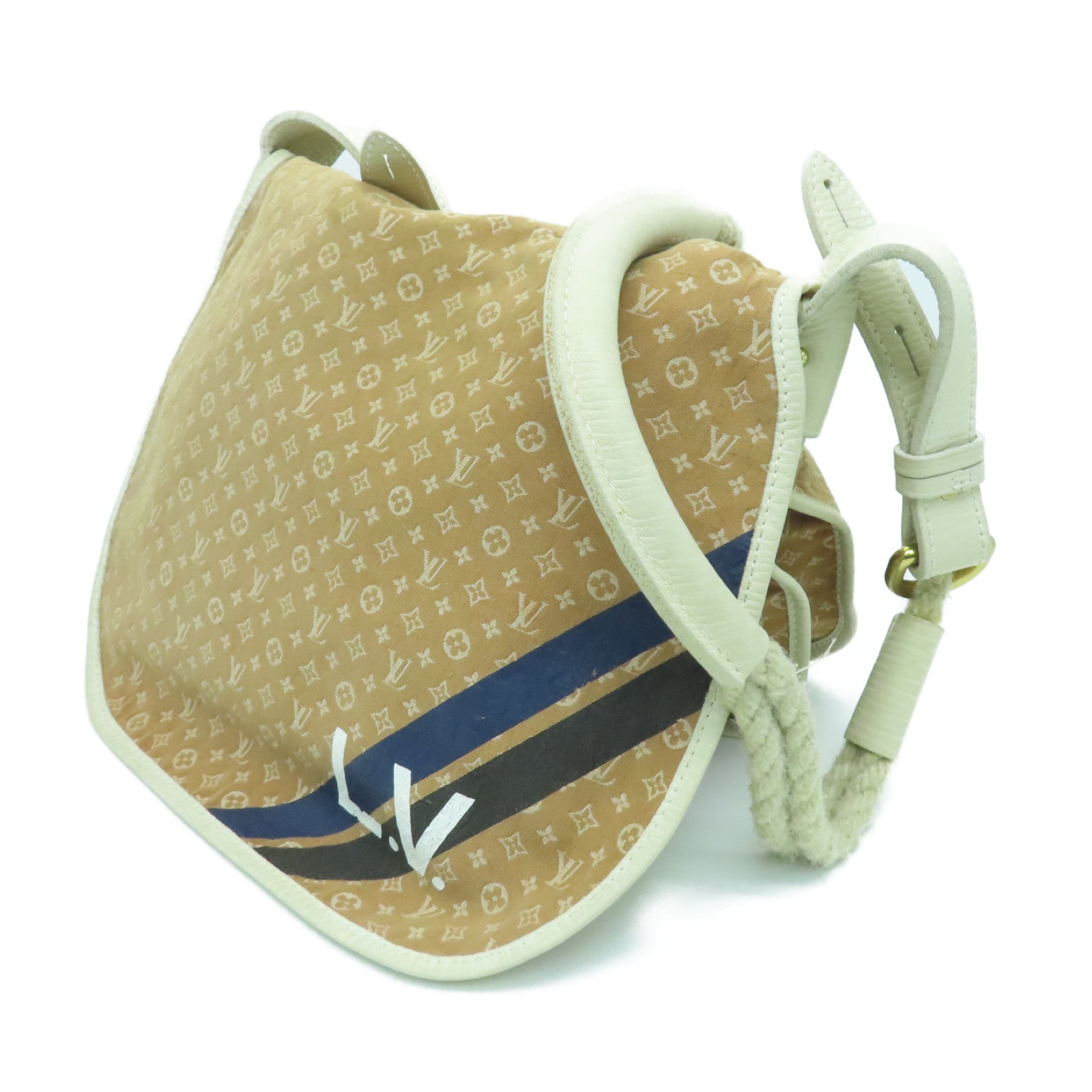 LOUIS VUITTON Monogram idylle Shoulder Bag gold buckle shoulder bag brown