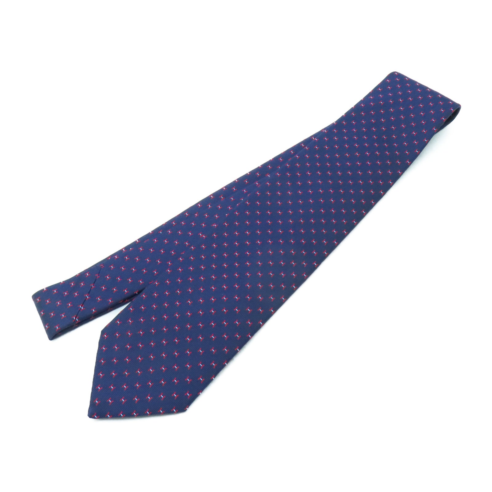 HERMES 絲質Necktie領帶藍色