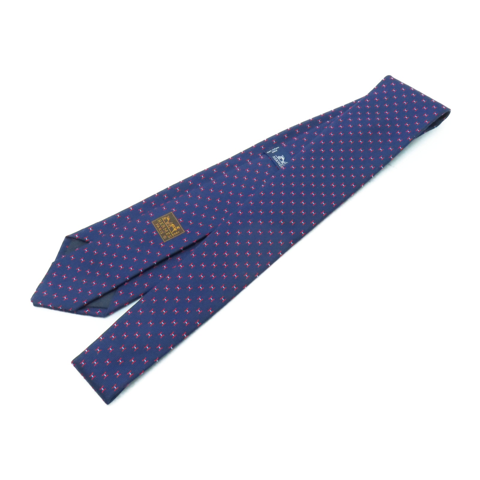 HERMES 絲質Necktie領帶藍色
