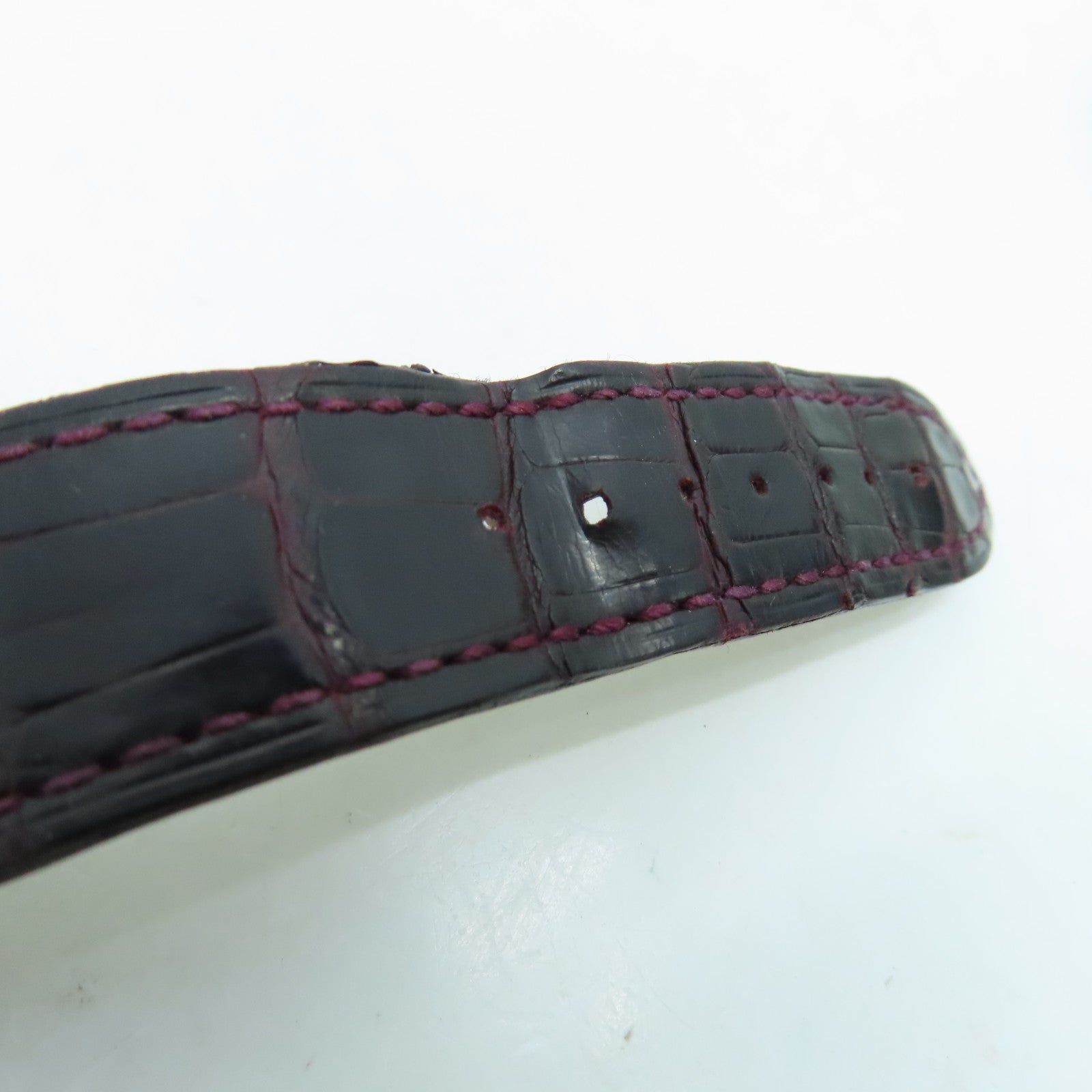 FRANCK MULLER Master Square不锈钢/鳄鱼皮革石英手表银色