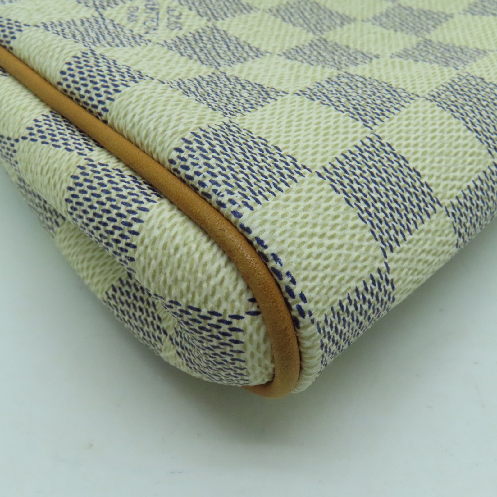 LOUIS VUITTON Damier Azur Eva金扣手挽肩背兩用袋白色