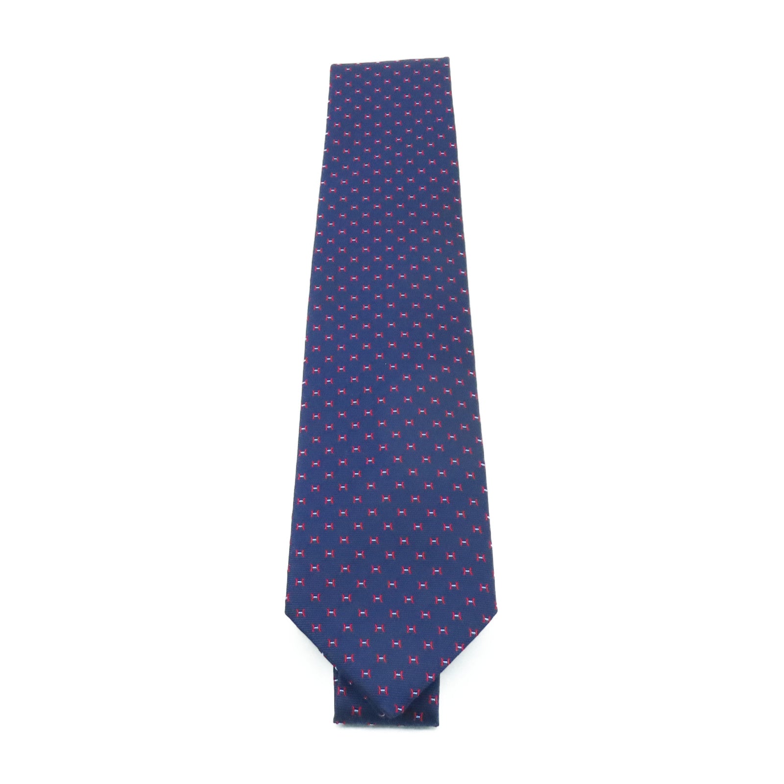 HERMES 絲質Necktie領帶藍色