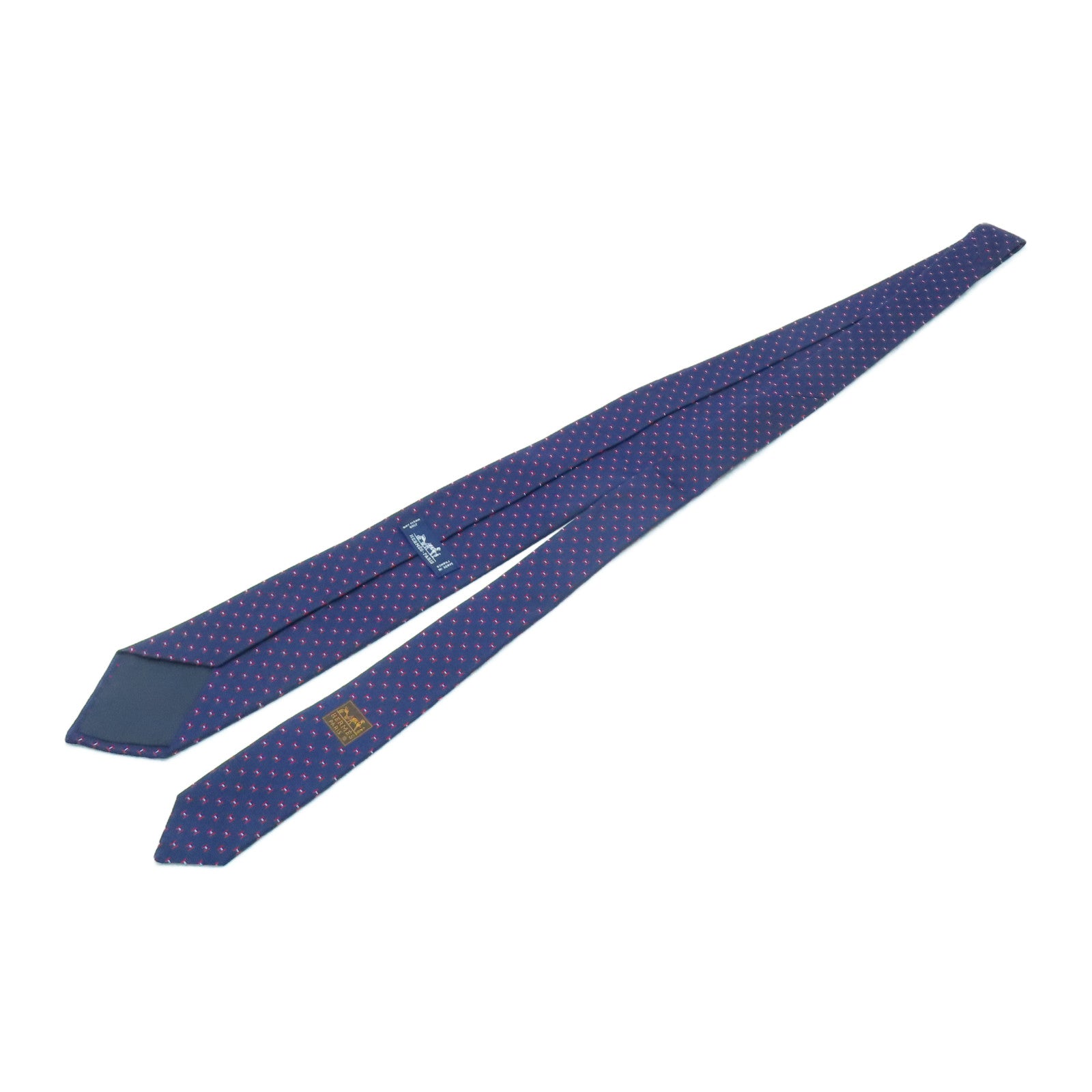HERMES 絲質Necktie領帶藍色