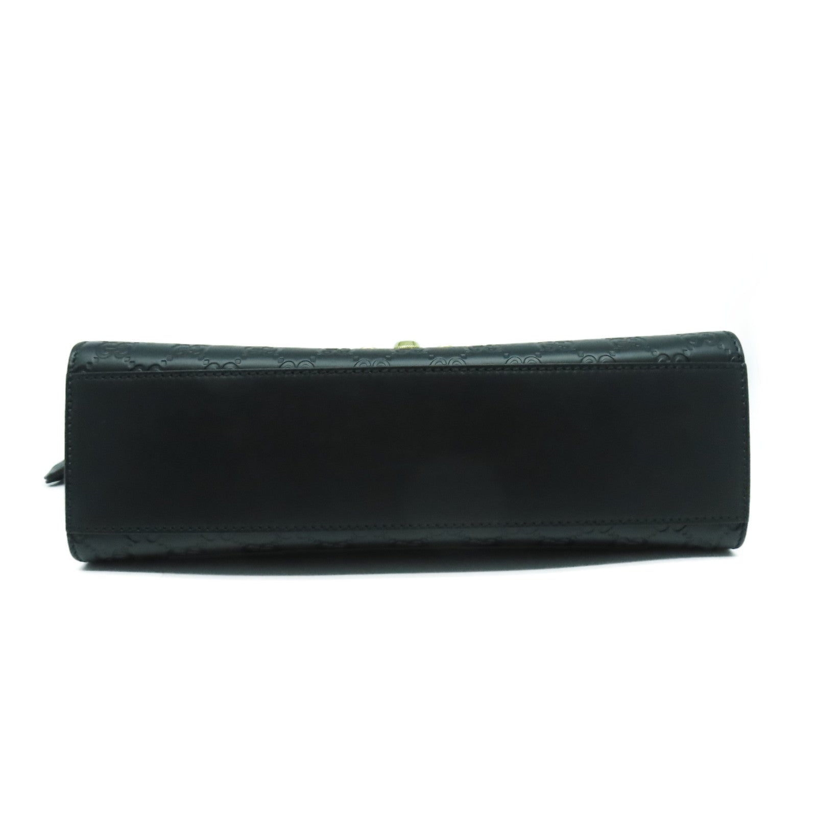 GUCCI 牛皮皮革Shoulder Bag金扣鏈帶肩背袋黑色