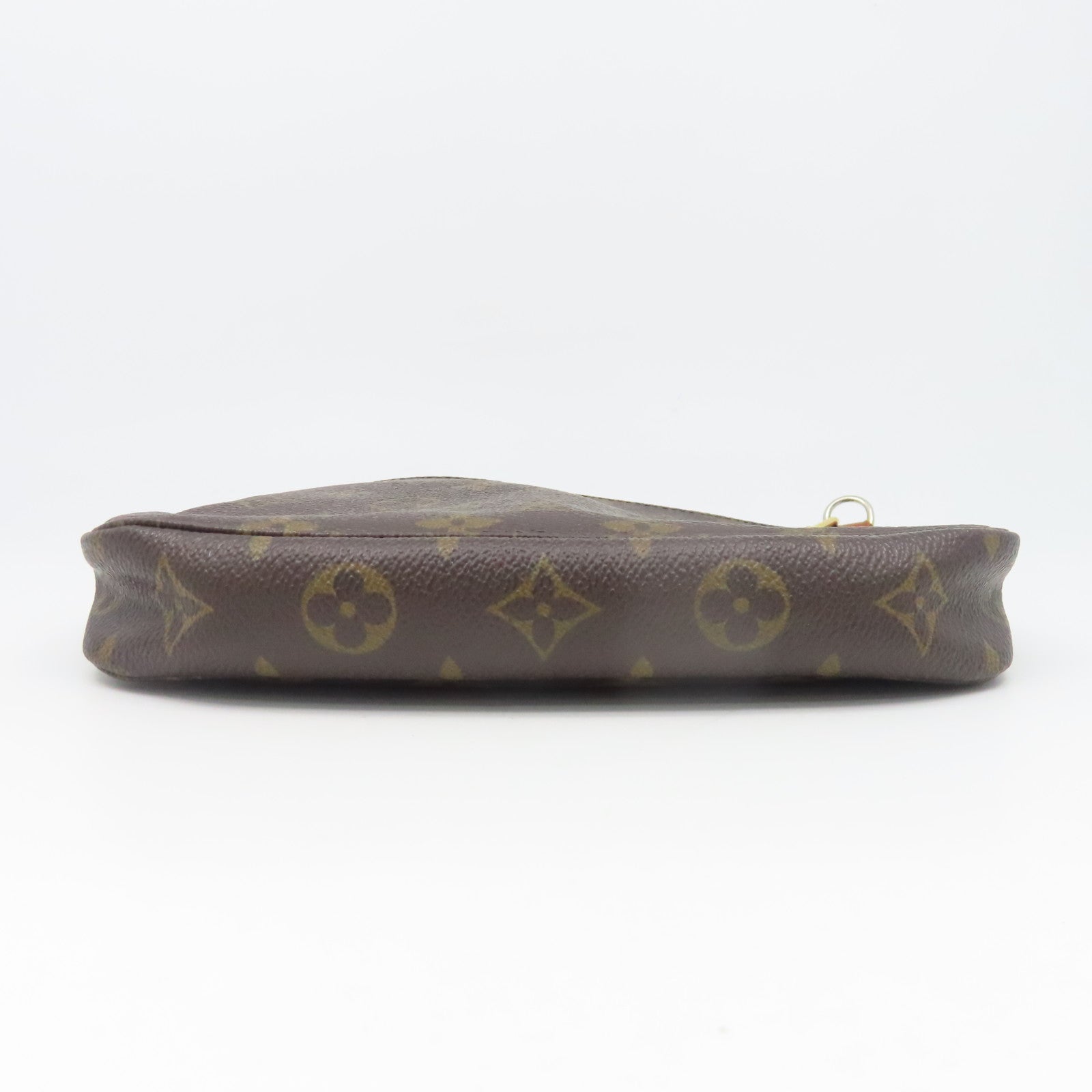 LOUIS VUITTON Monogram Pochette Accessoires金扣肩背袋棕色
