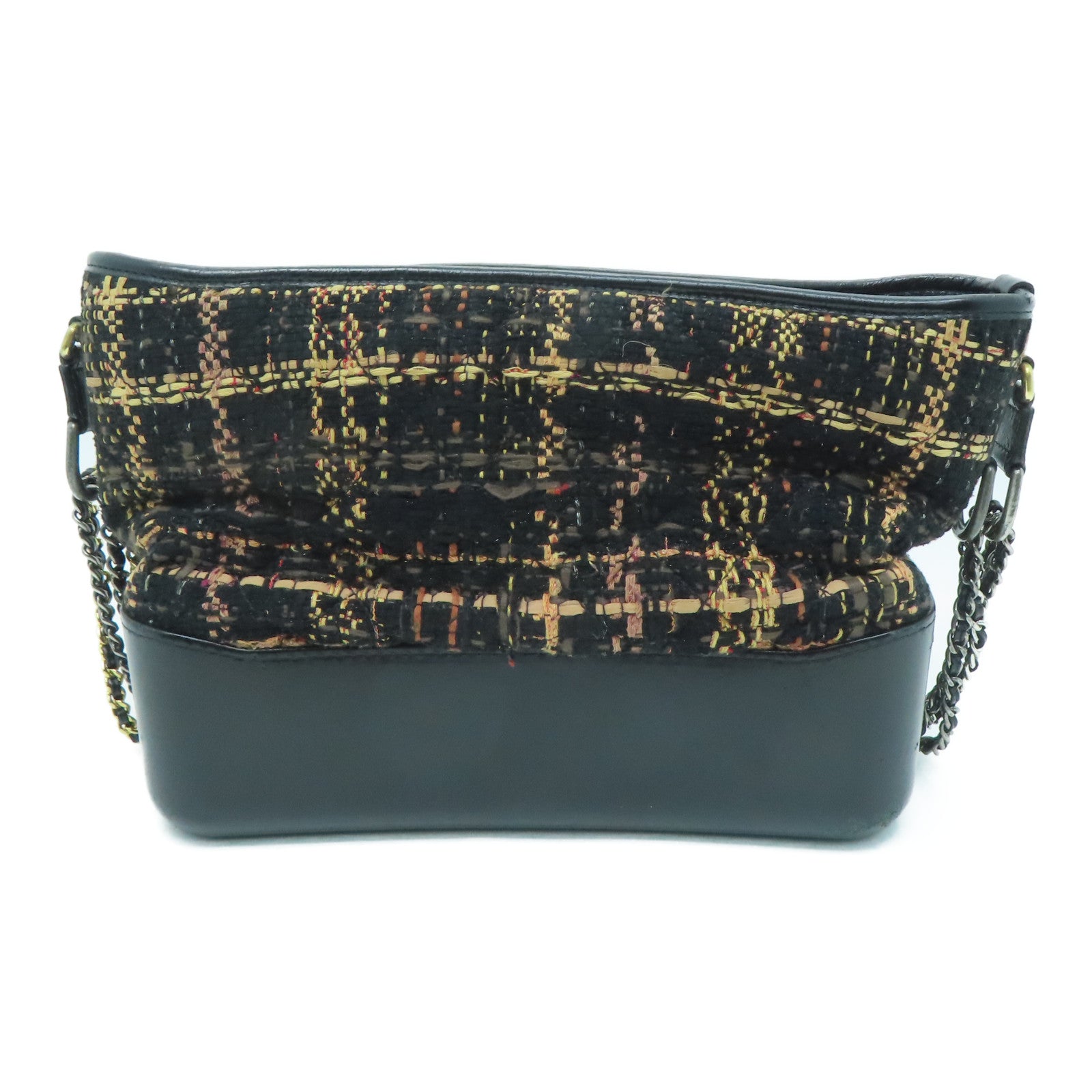 Tas Chanel Gabrielle Tweed CHANEL Excellent Tweed Calfskin Quilted