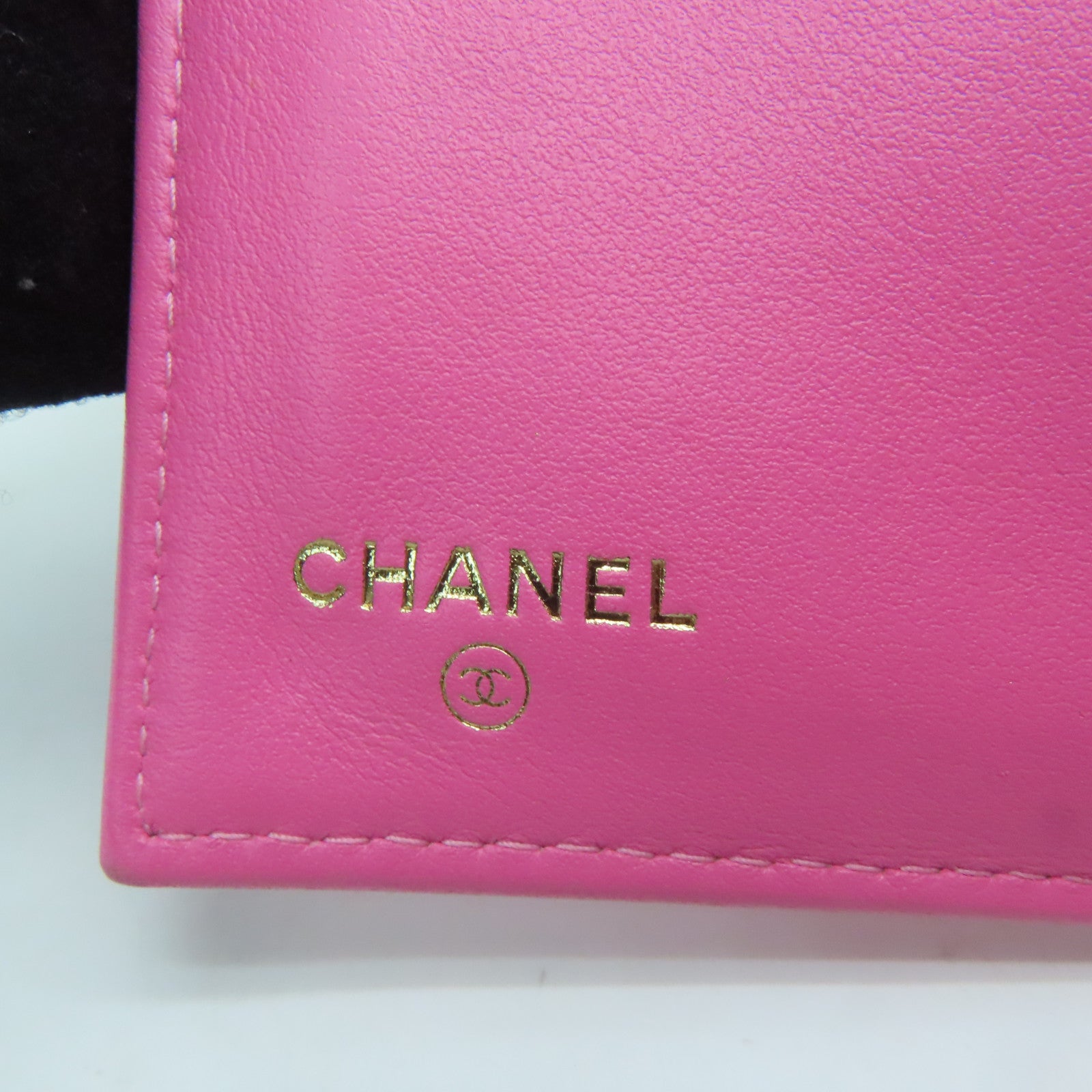 CHANEL 【激减优惠】菱格Caviar皮革Boy Chanel Flap Wallet金扣钱包粉红色
