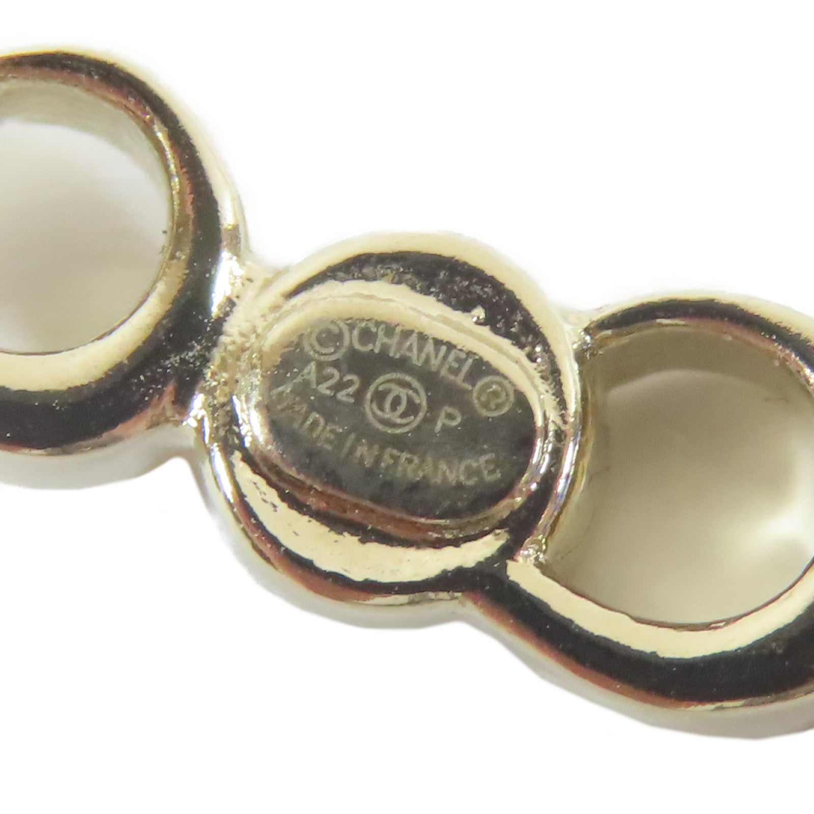CHANEL 金屬Earrings耳環金色